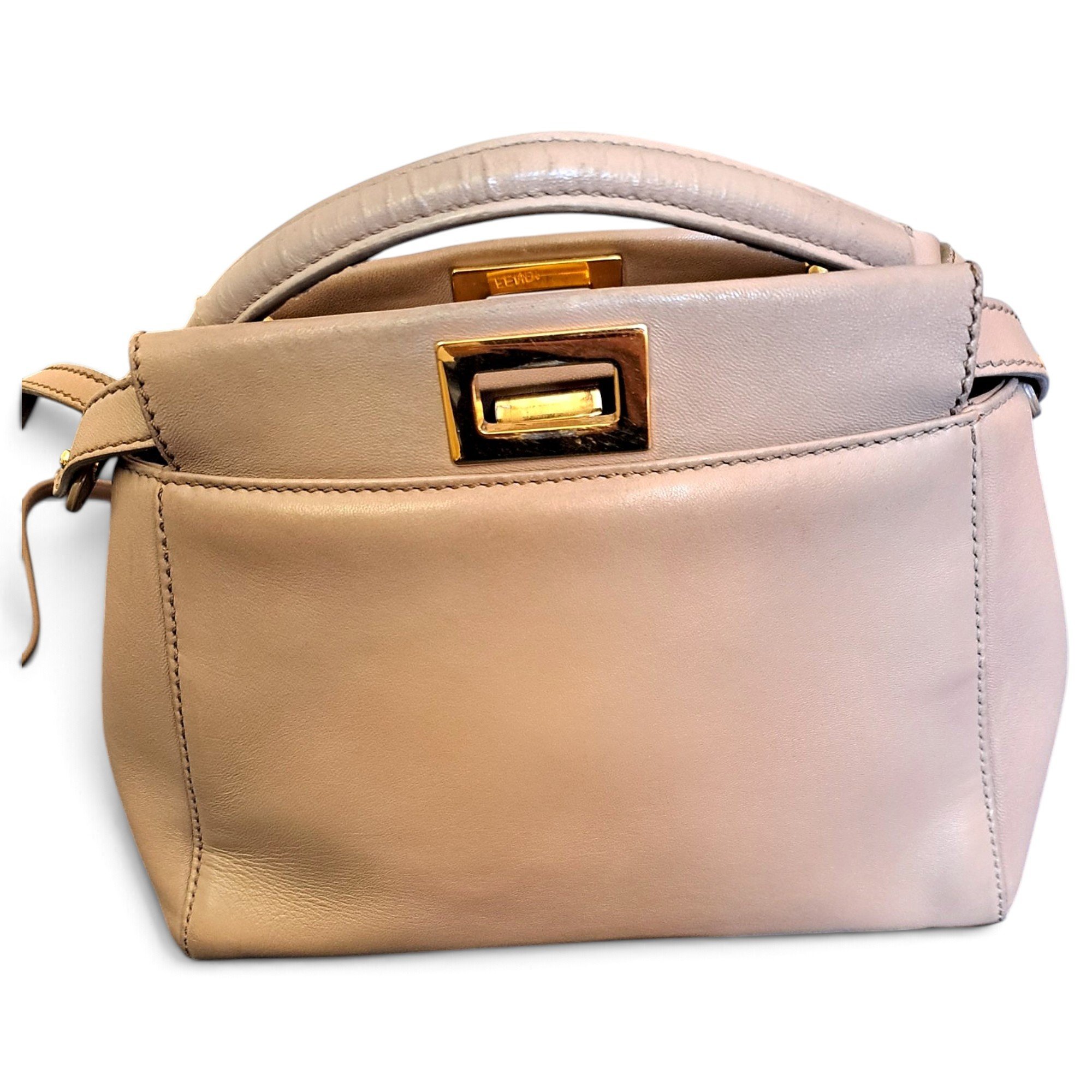 Peekaboo leather handbag