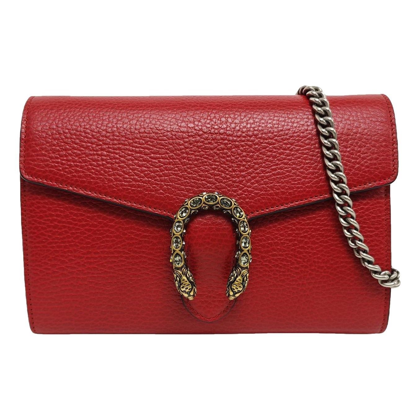 Dionysus Chain Wallet leather crossbody bag
