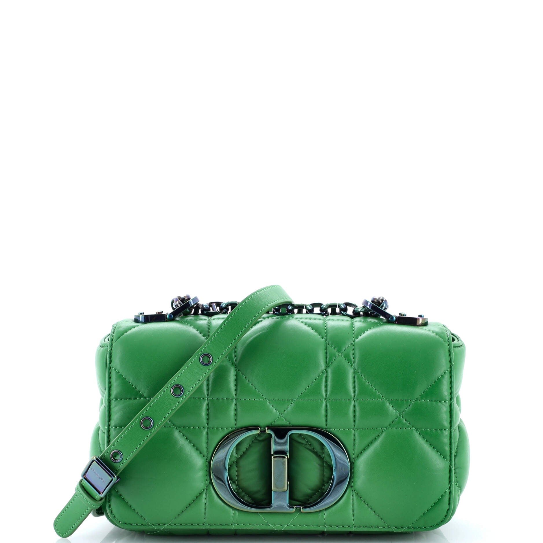 Dior Caro Bag Macrocannage Quilt Calfskin Small