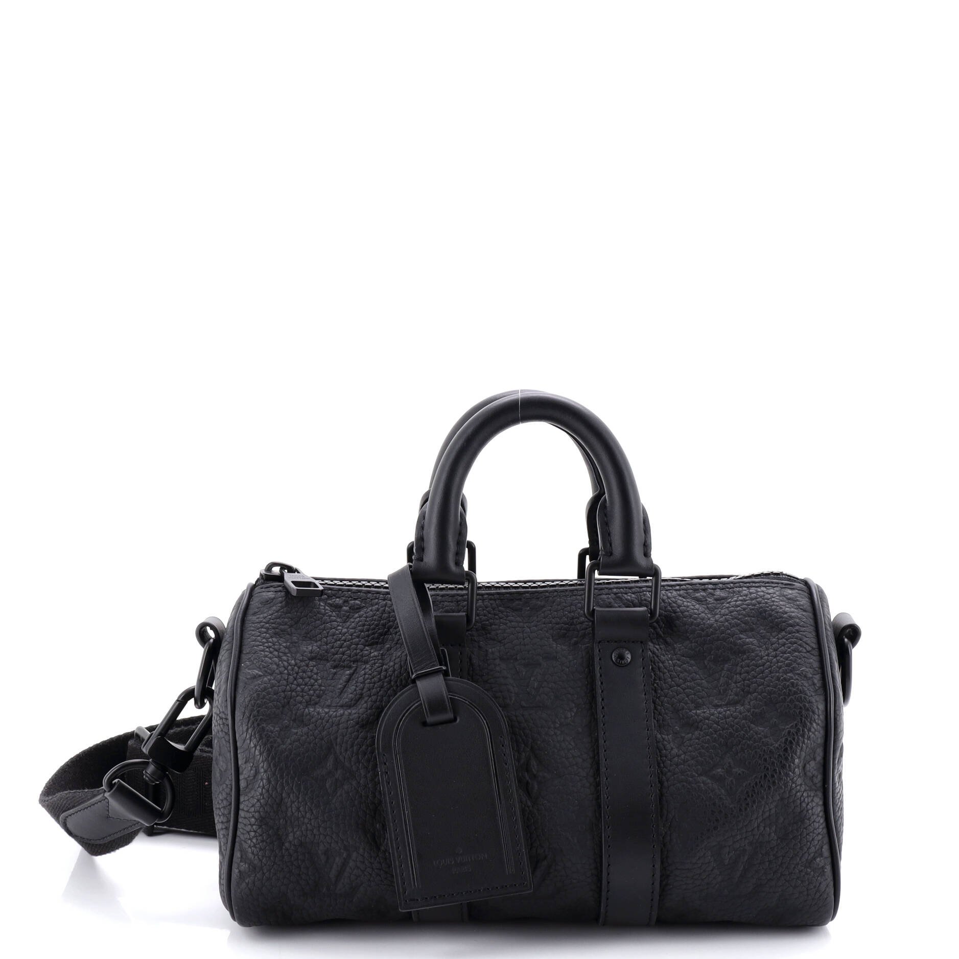 Louis Vuitton Keepall Bandouliere Bag Monogram Taurillon Leather 25