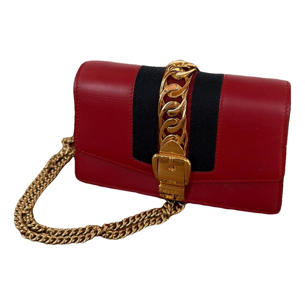 Sylvie Flap Chain leather crossbody bag