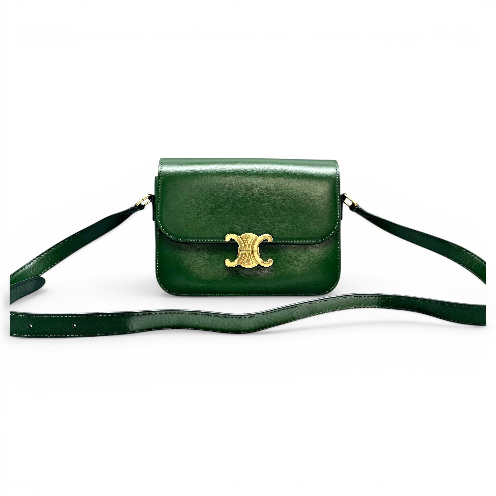 Triomphe leather handbag