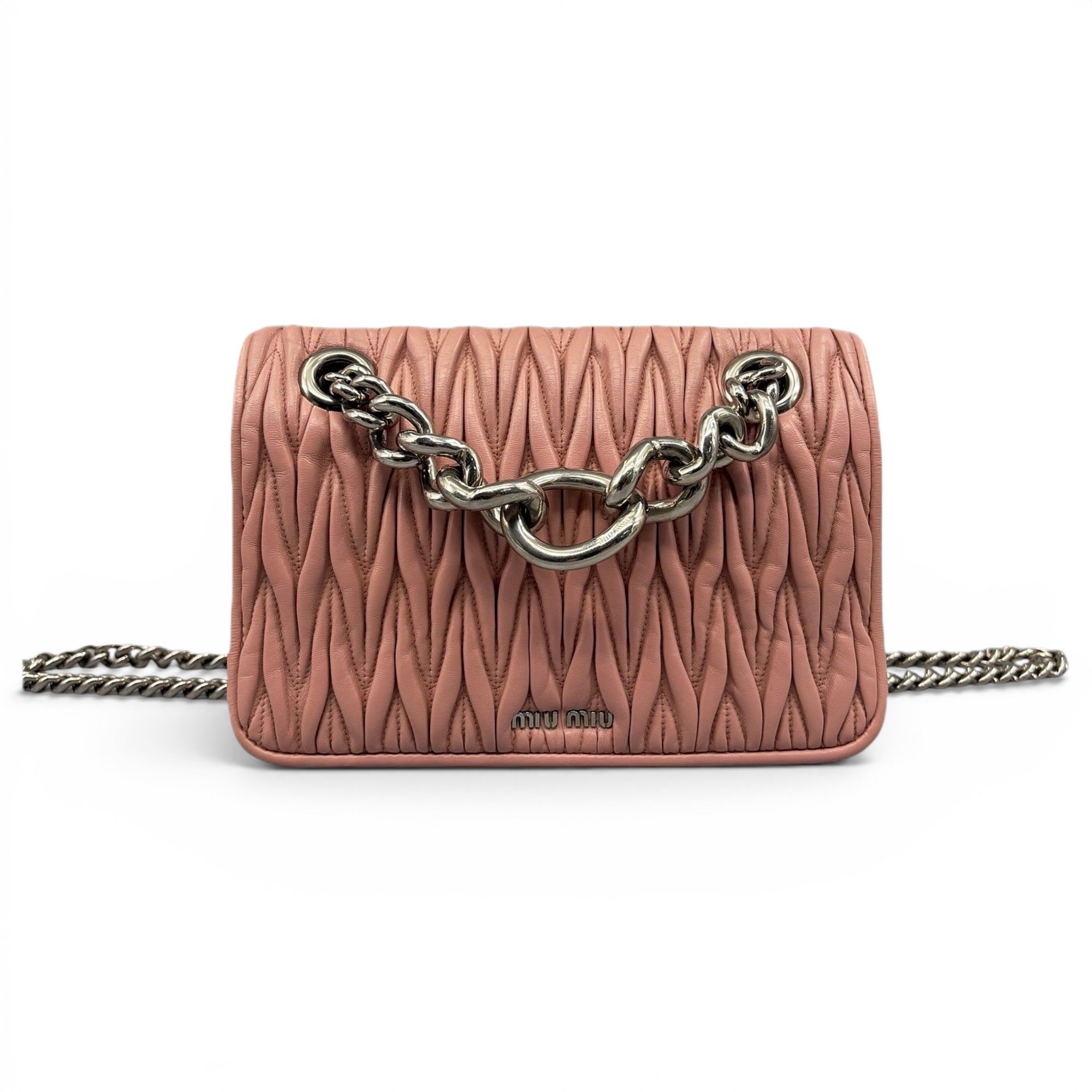 Miu Club leather handbag