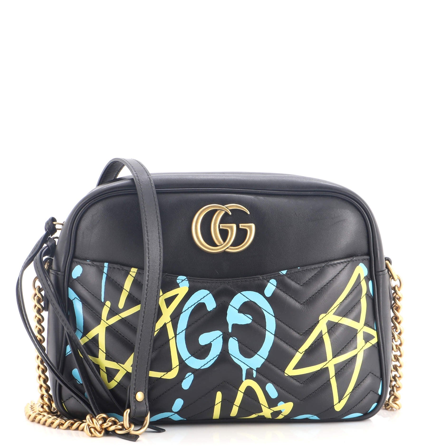 GG Marmont Shoulder Bag GucciGhost Matelasse Leather Medium