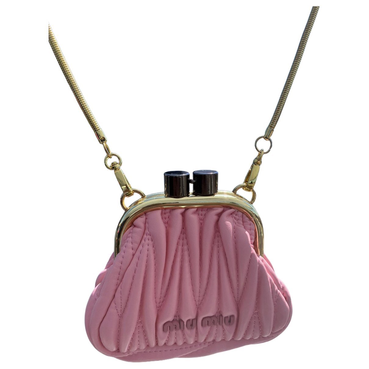 Miu Belle leather mini bag