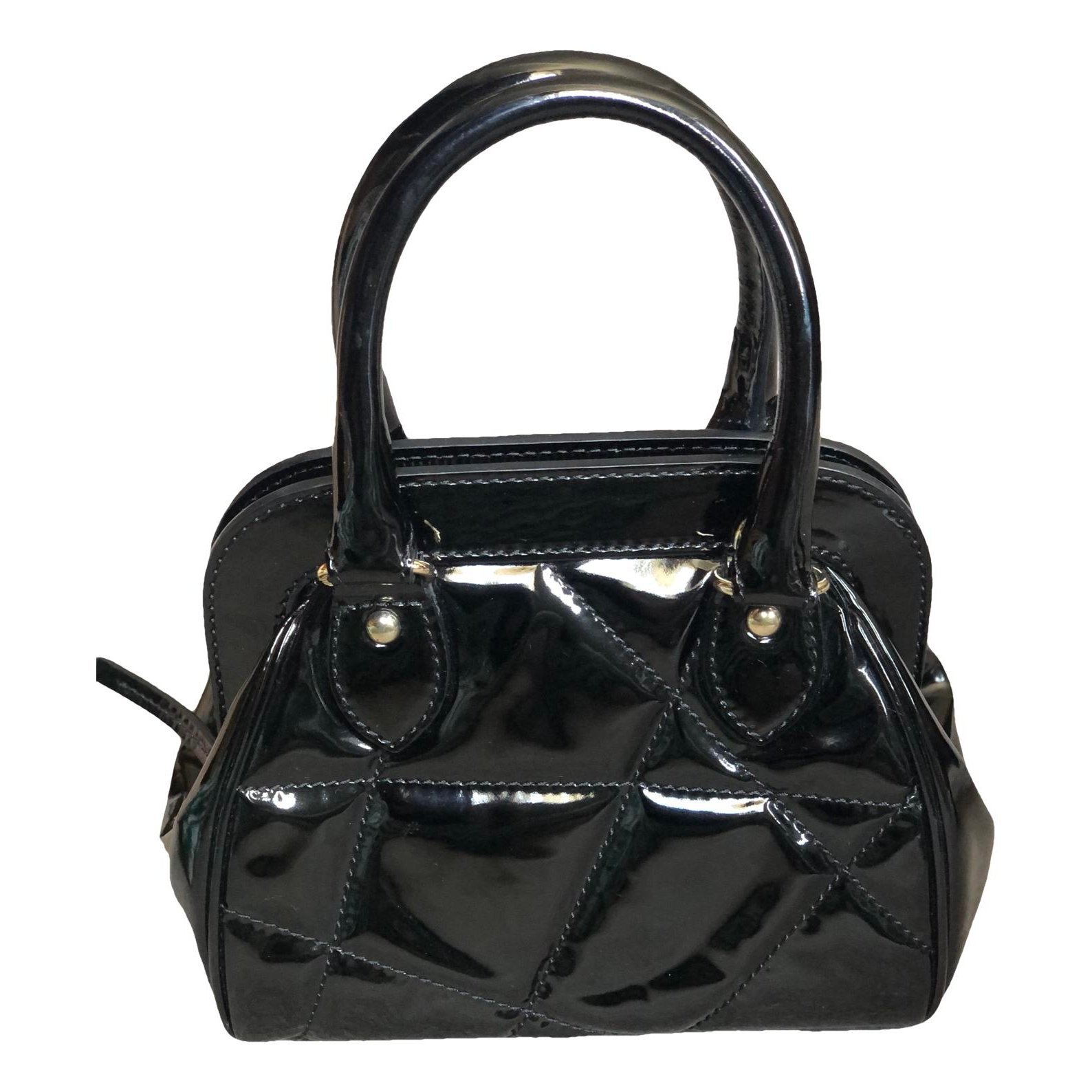 Patent leather handbag