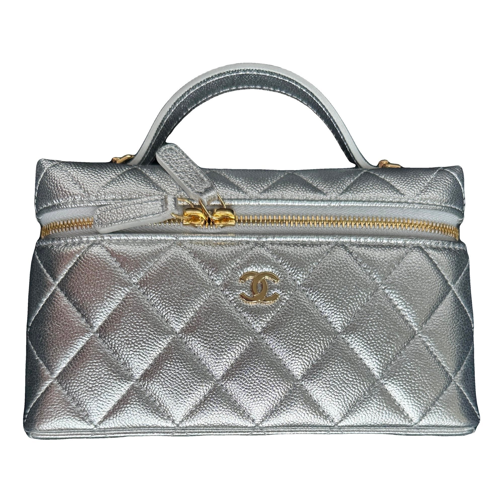 Vanity leather handbag