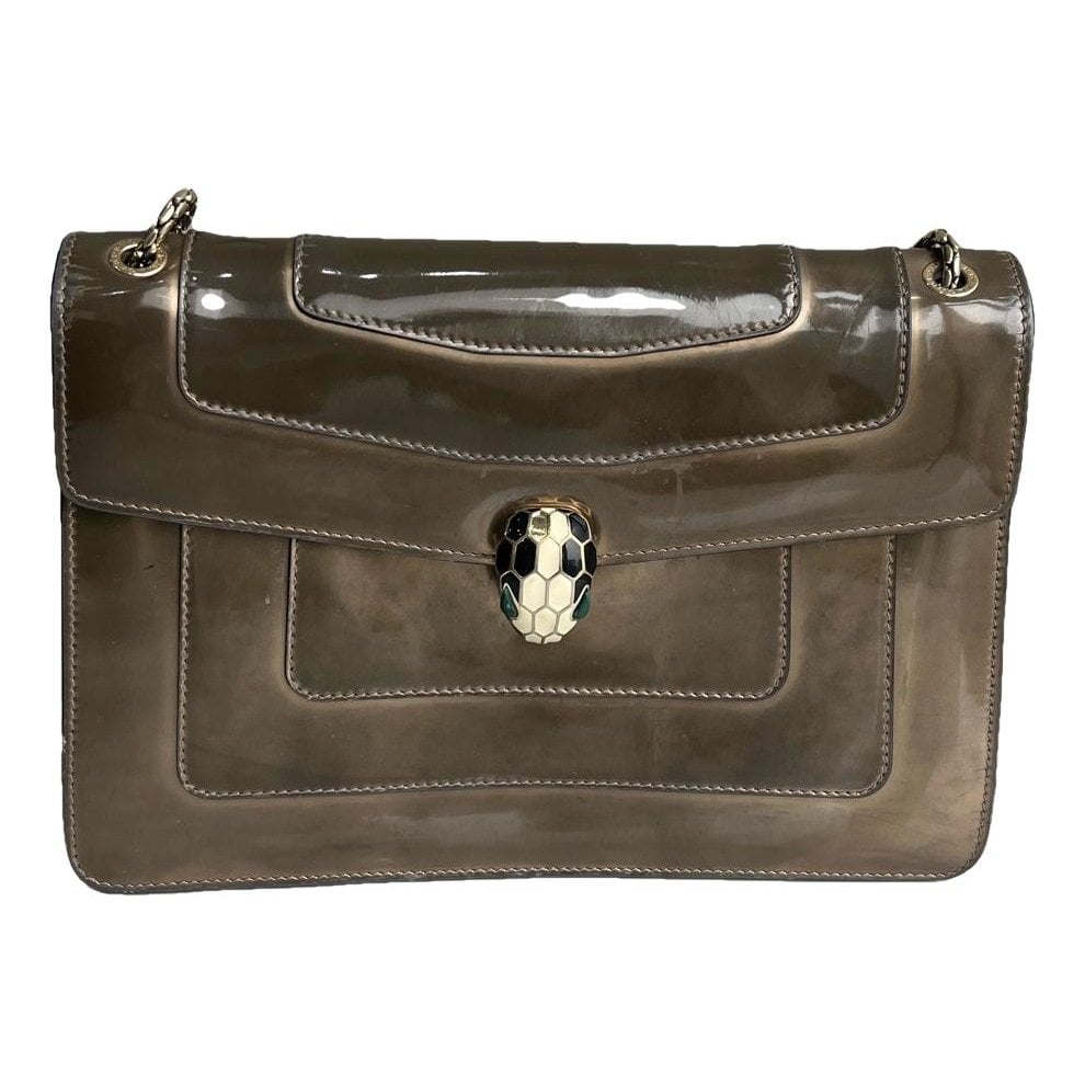 Serpenti leather handbag