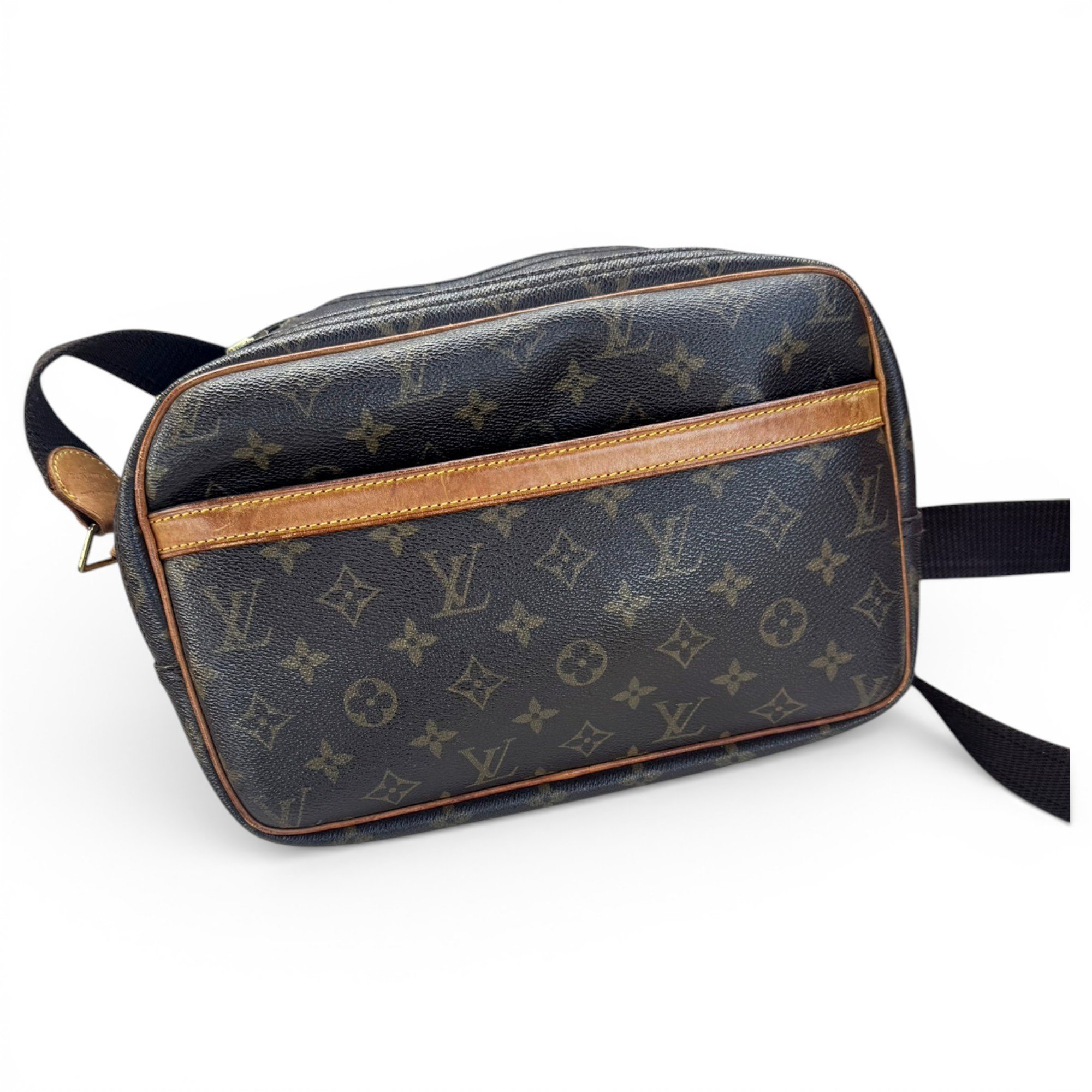 Reporter leather crossbody bag