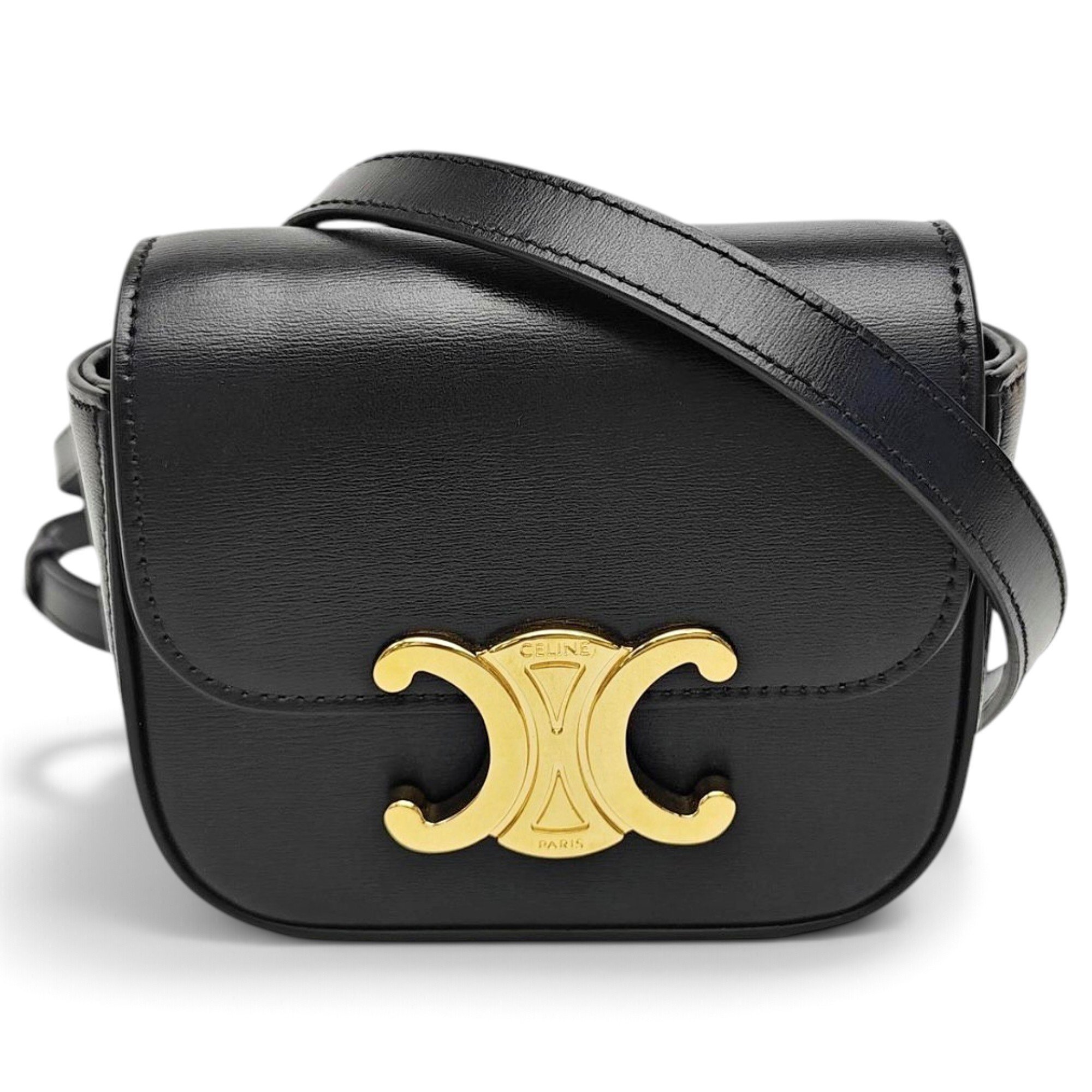 Triomphe leather handbag