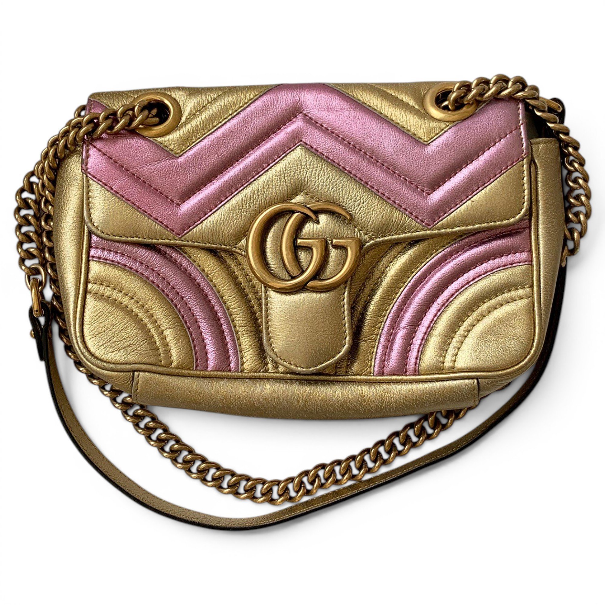 GG Marmont Flap leather crossbody bag