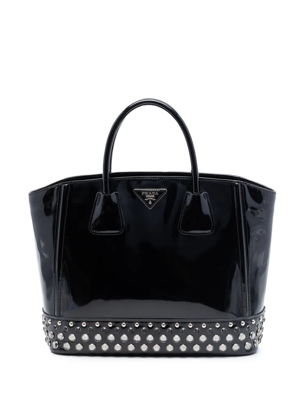 2010-2026 Spazzolato Studded Crystal tote bag