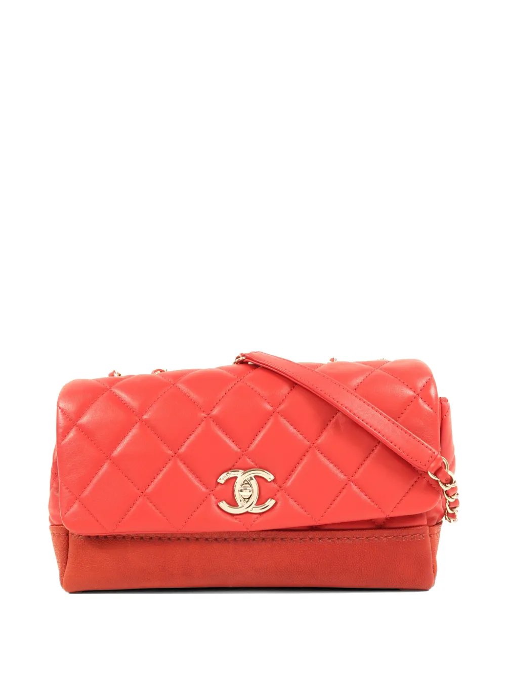 CC turn-lock shoulder bag
