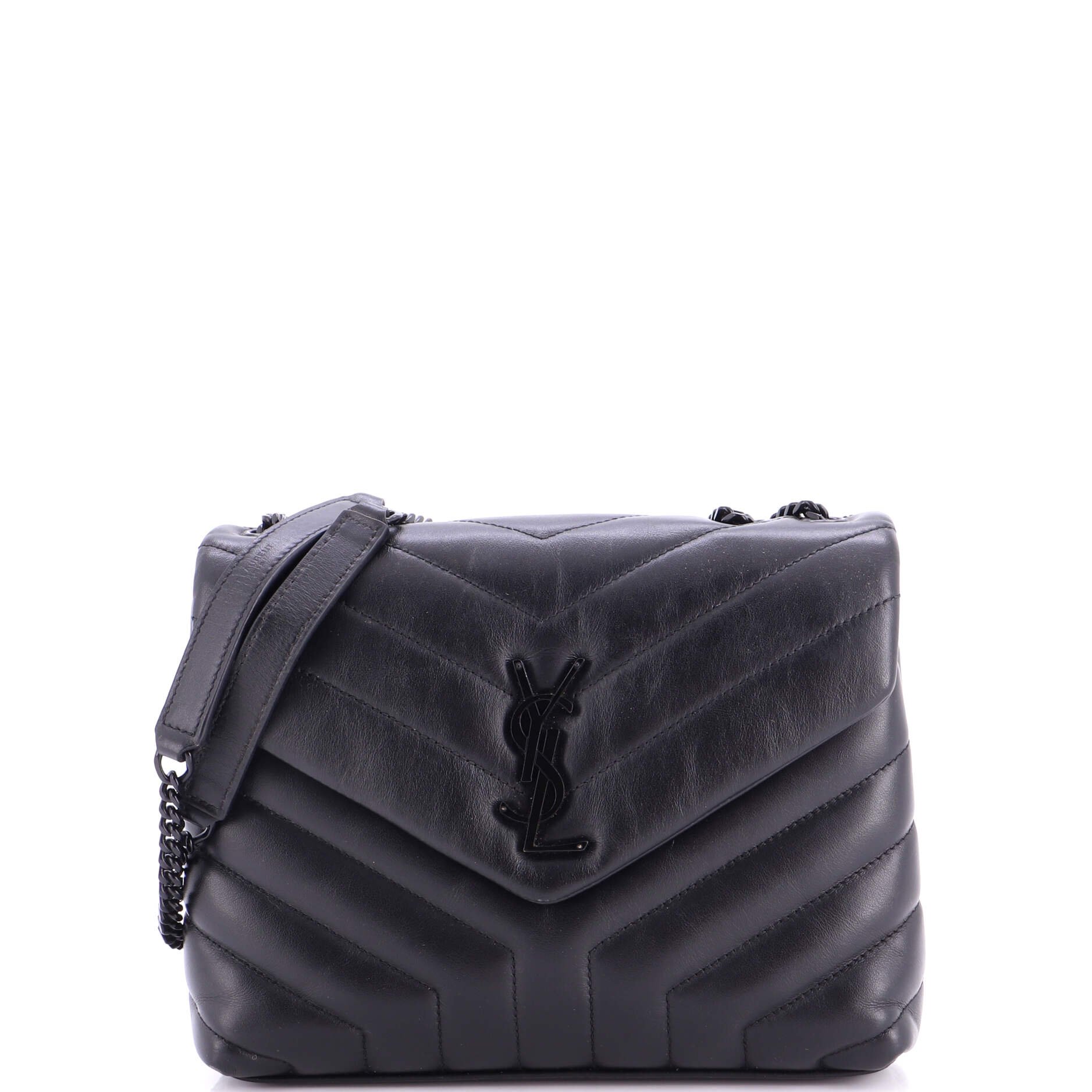 Loulou Shoulder Bag Matelasse Chevron Leather Small