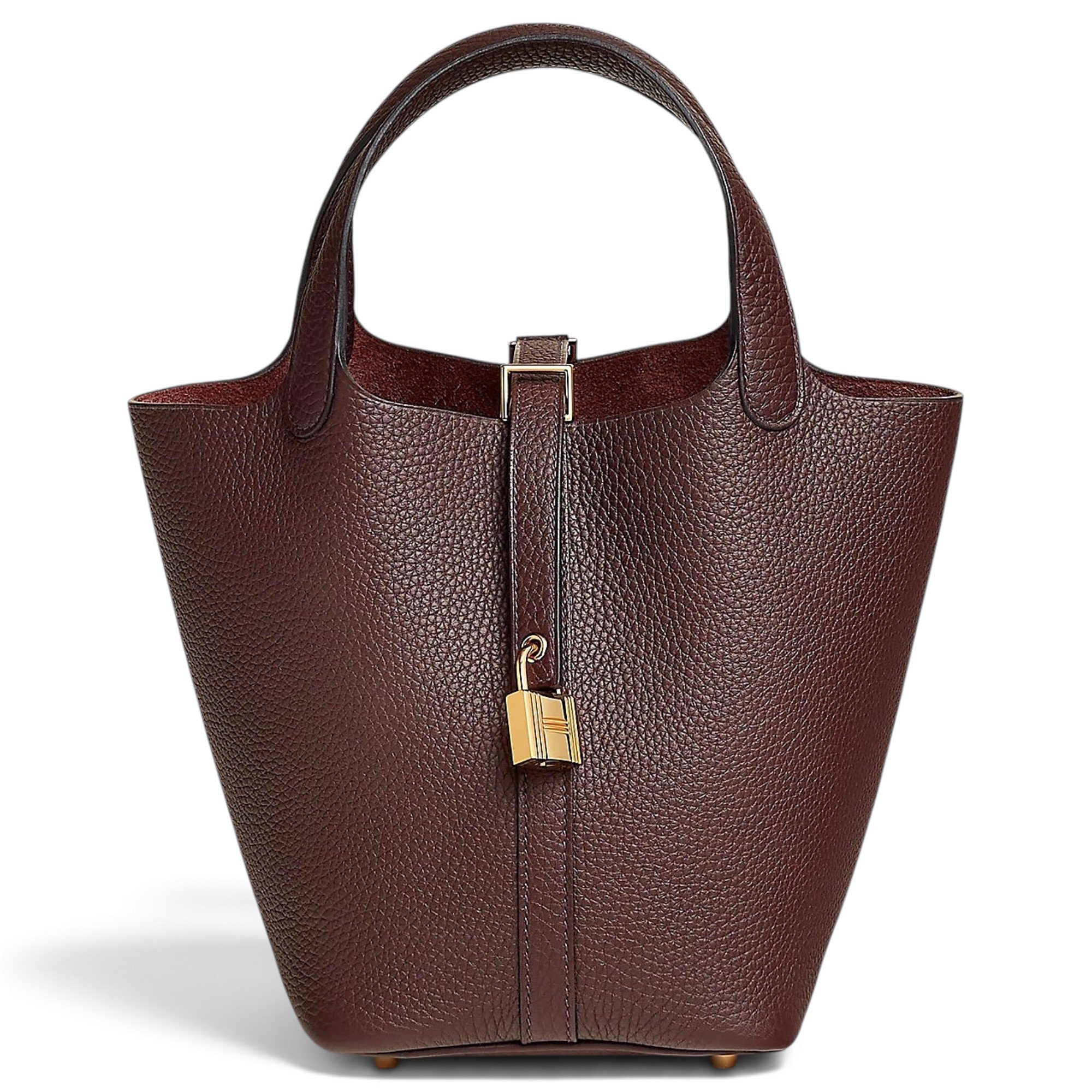 Picotin leather tote