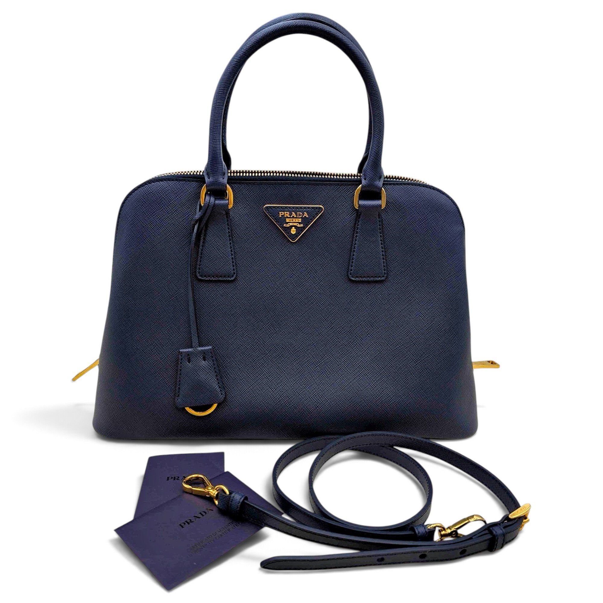Promenade leather handbag
