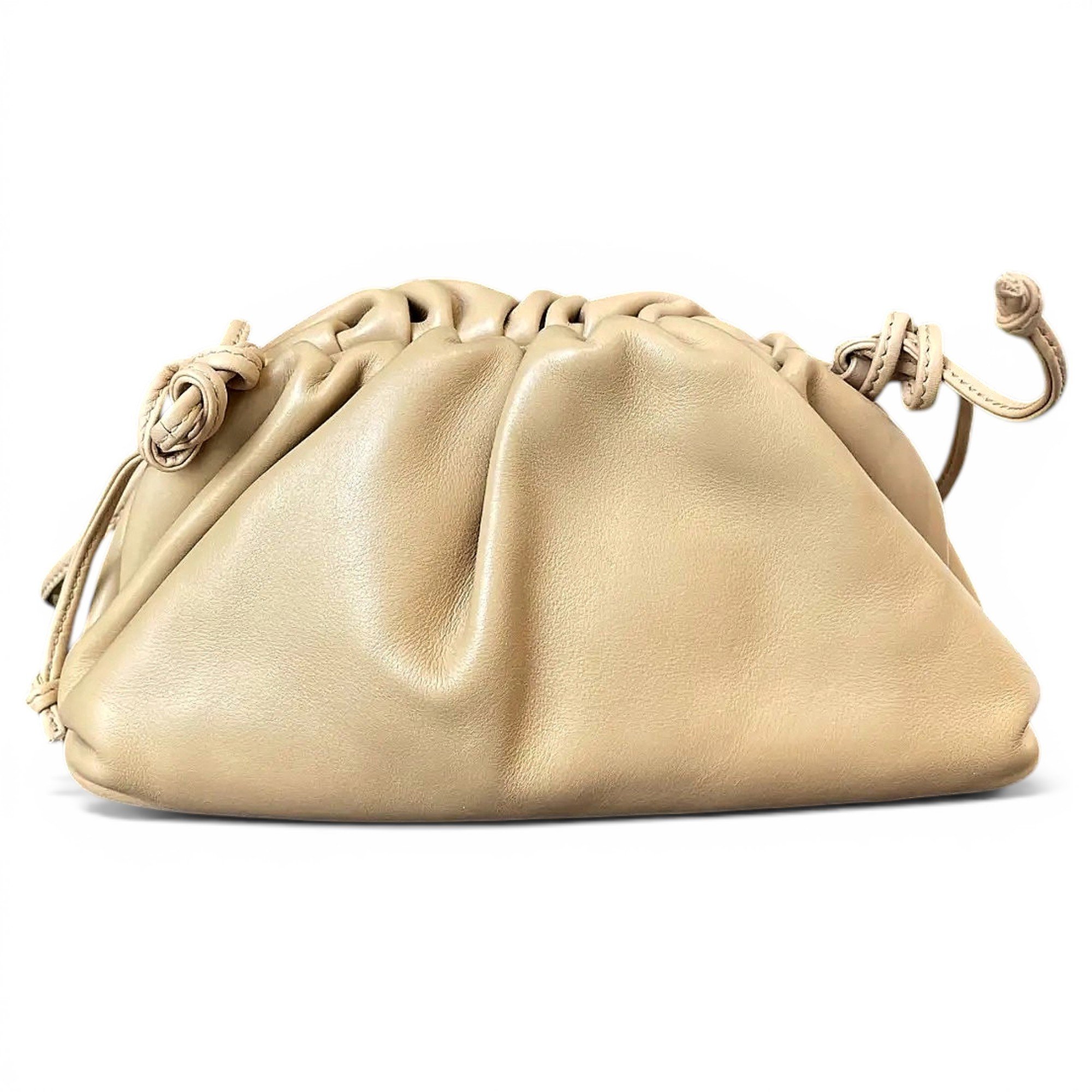 Pouch leather handbag