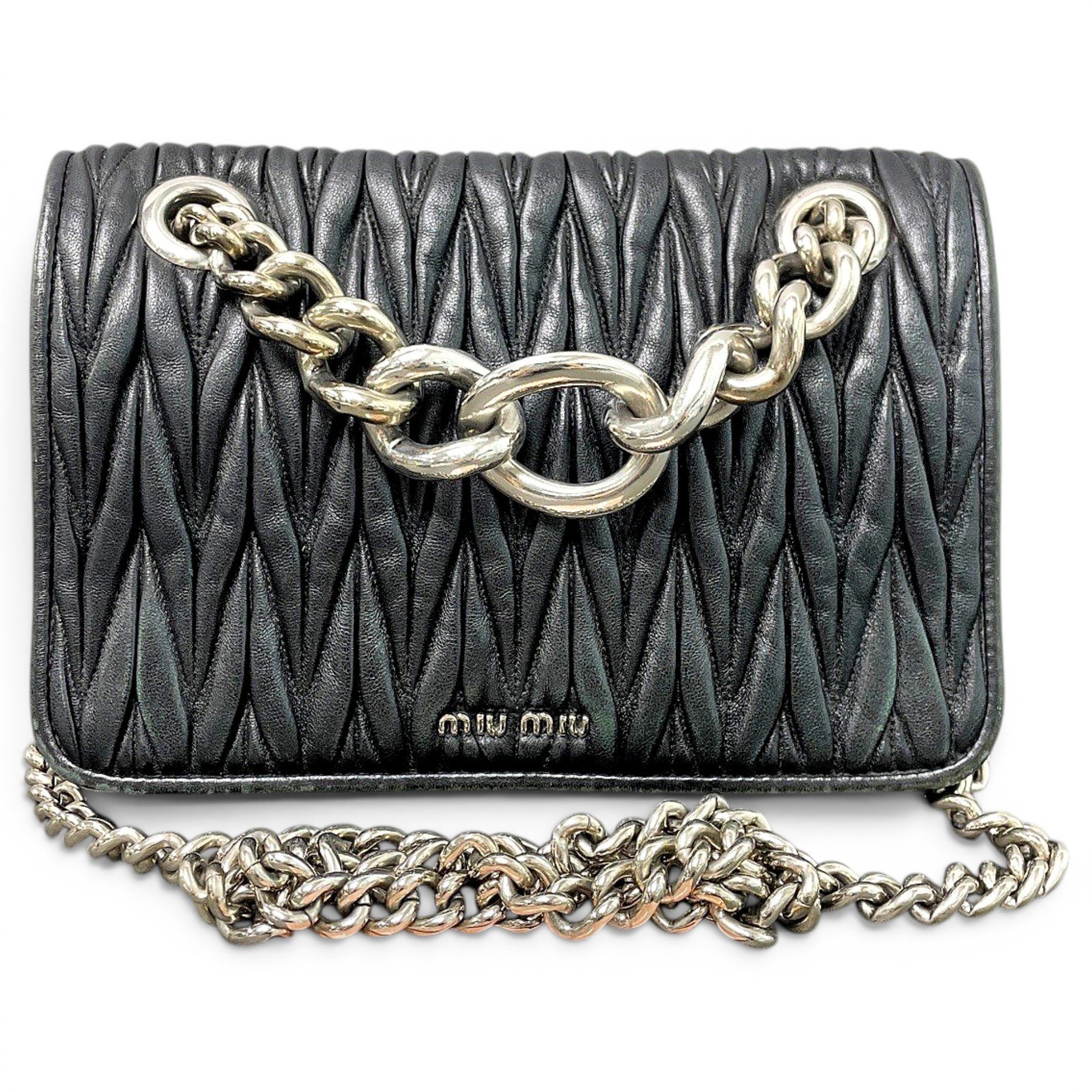 Miu Miu Miu Club leather handbag