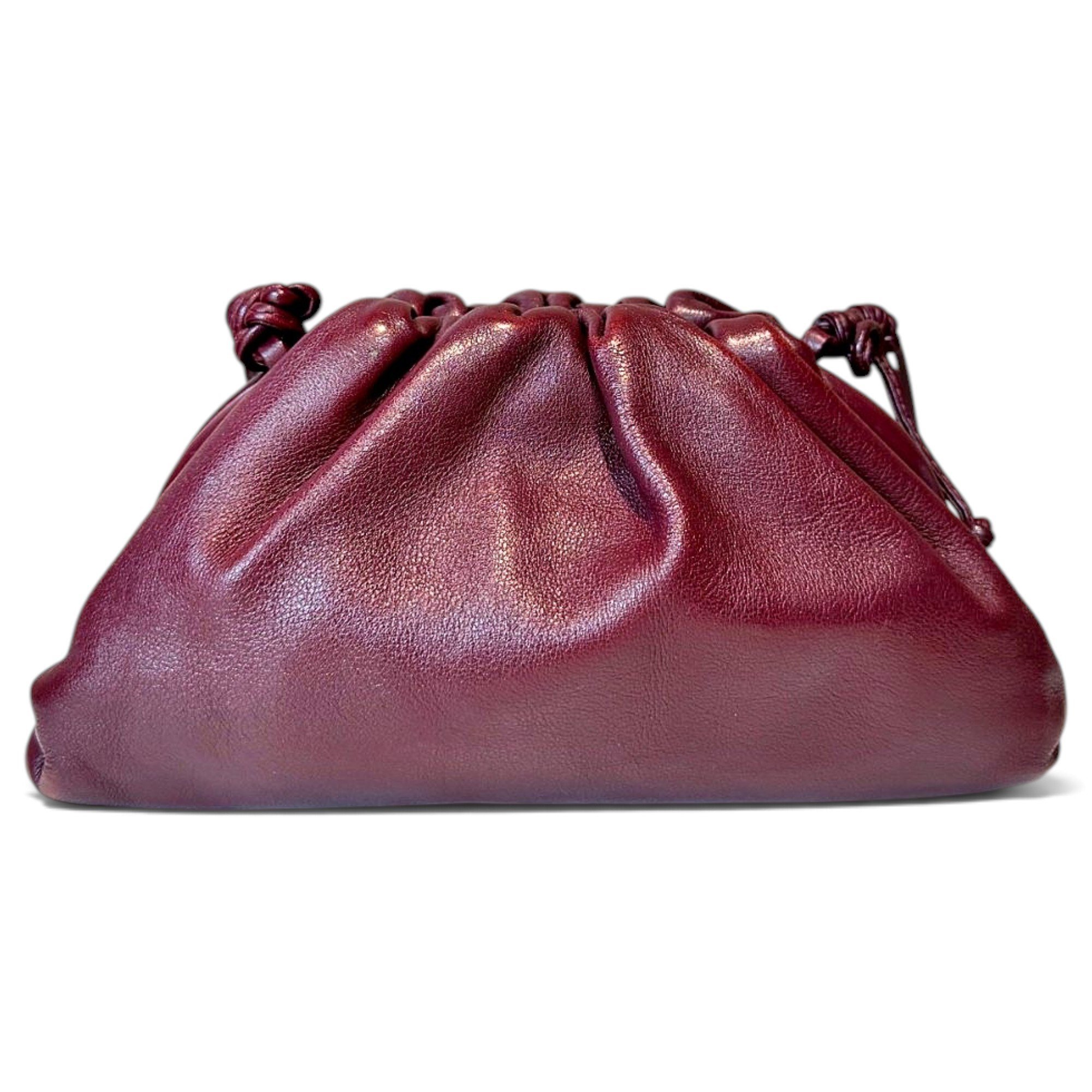 Pouch leather handbag
