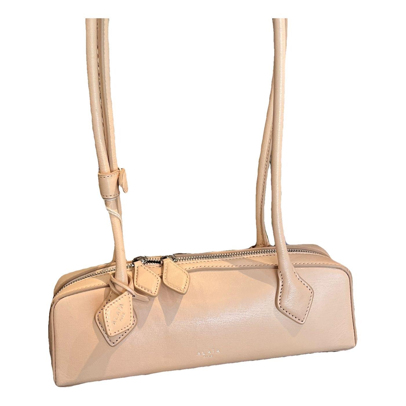 Leather clutch bag