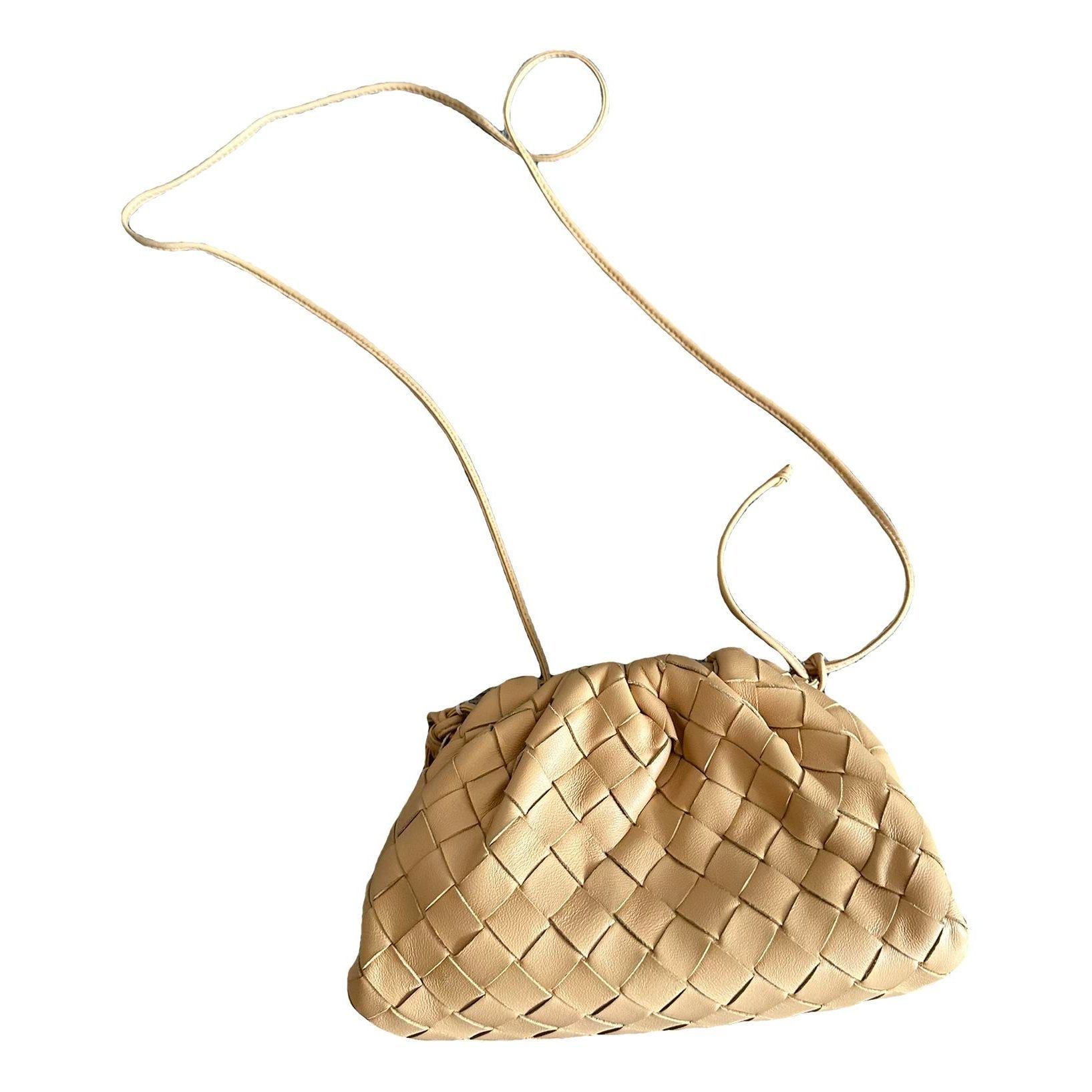 Pouch leather crossbody bag