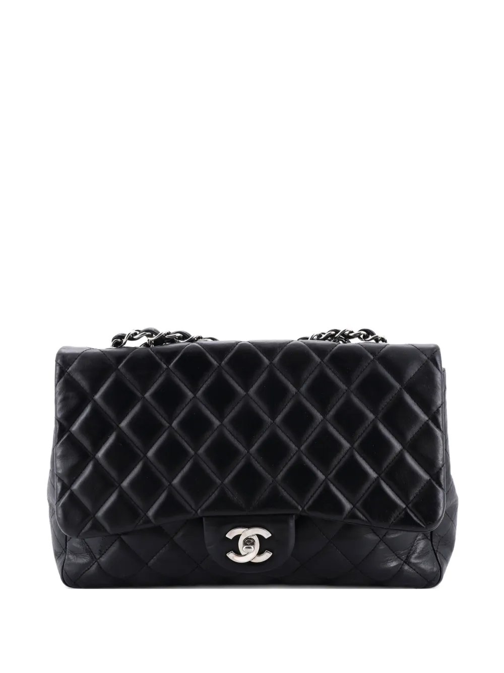 Classic Single Flap Bag Quilted Lambskin Jumbo shoulder bag