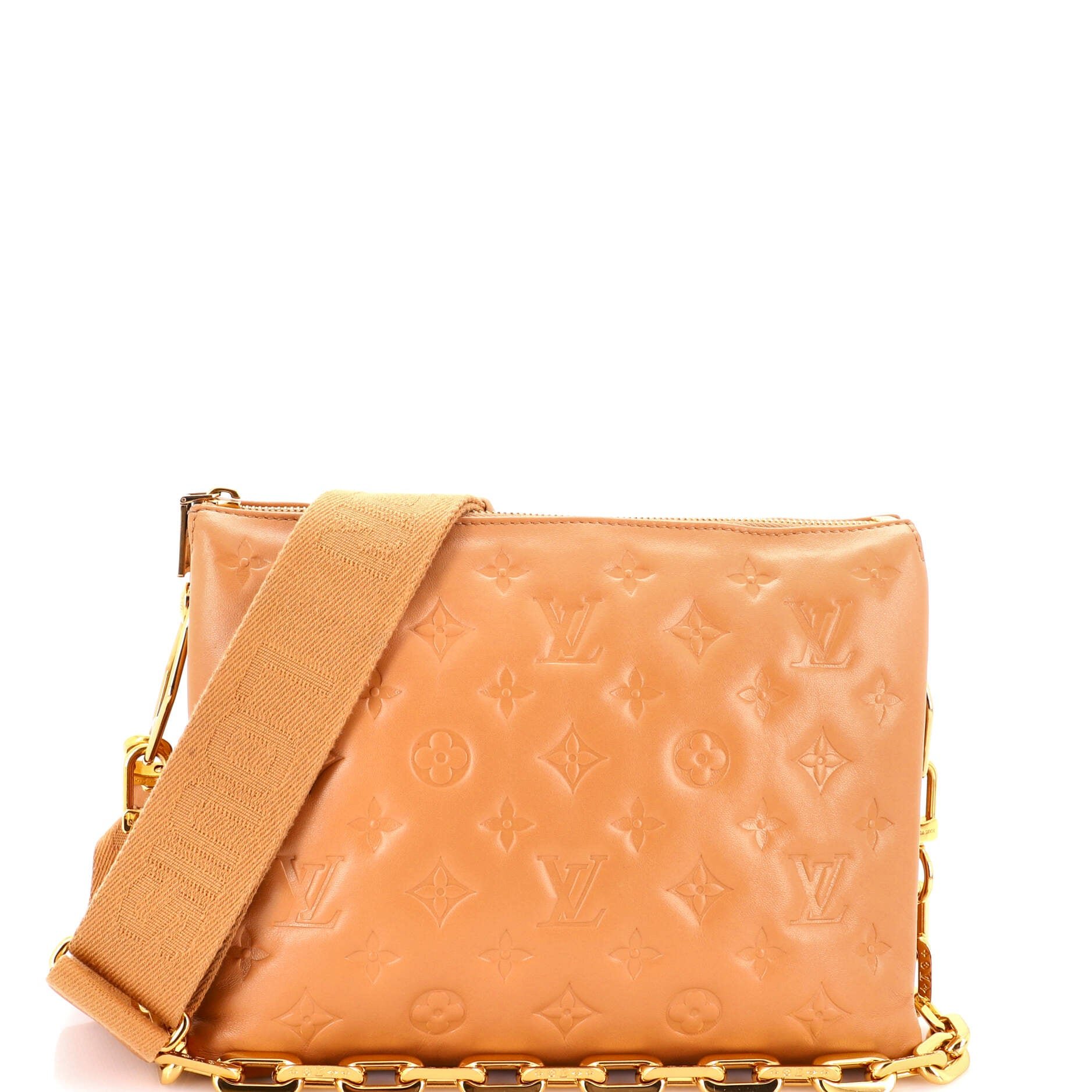 Coussin Bag Monogram Embossed Lambskin PM