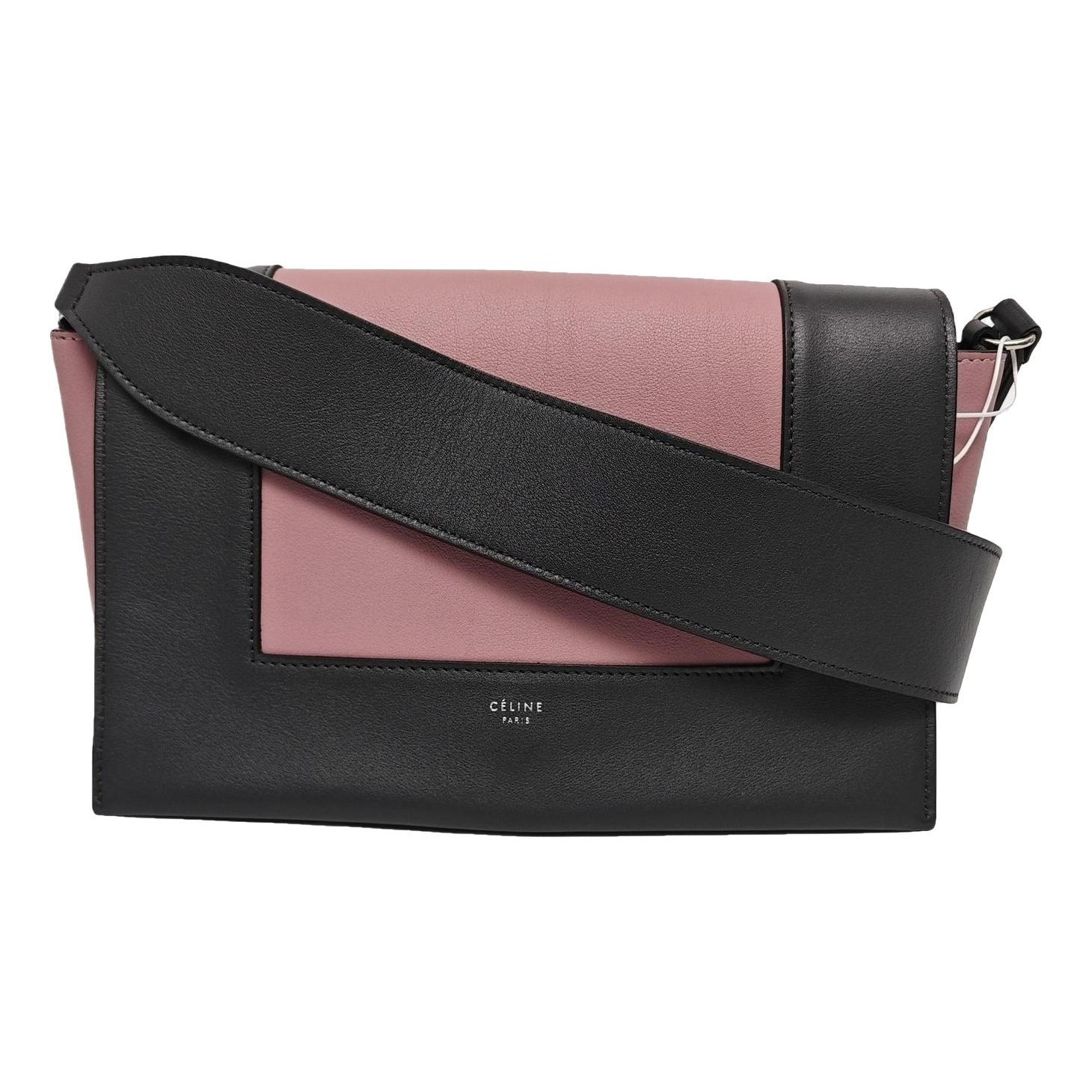 Frame leather handbag
