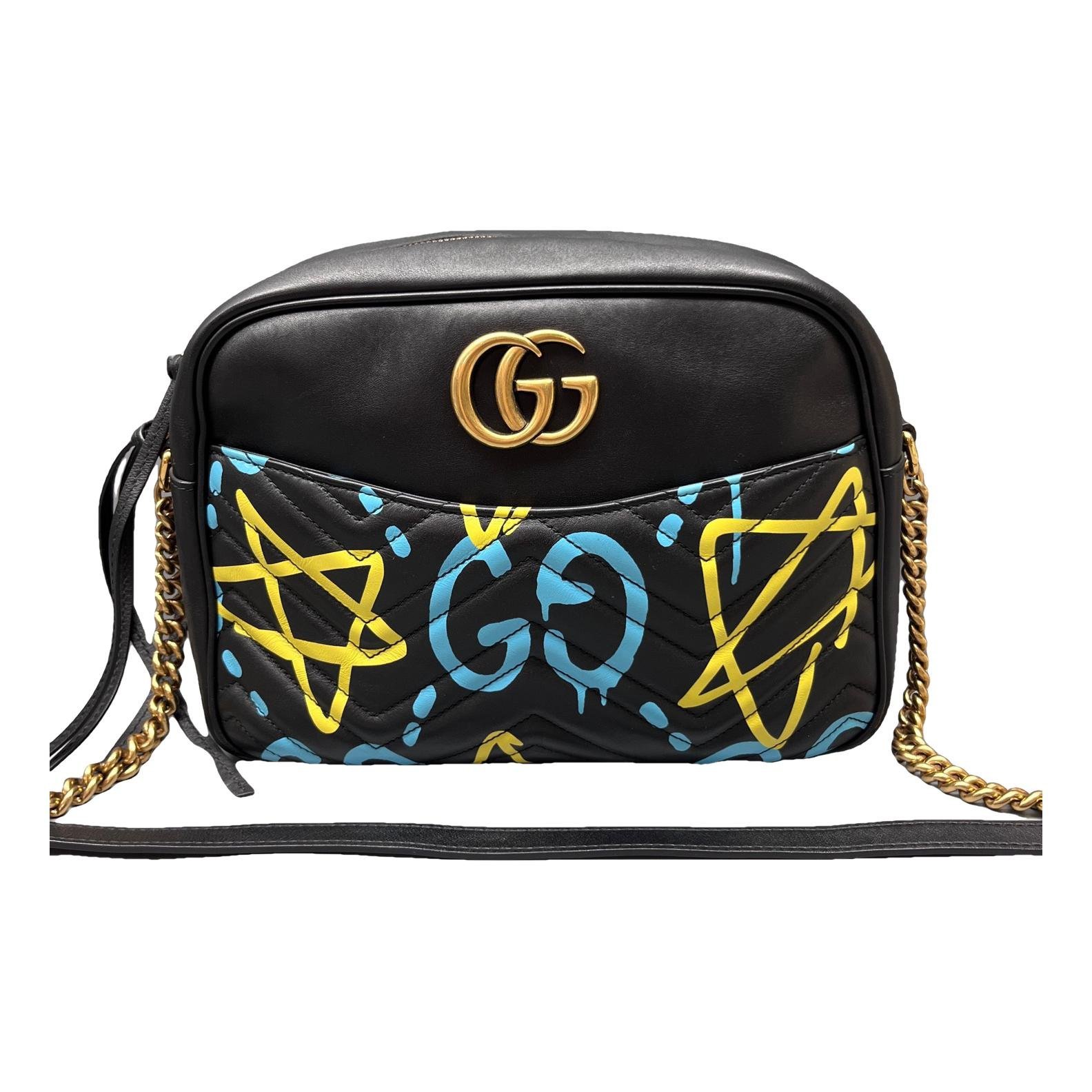 GG Marmont Chain Matelasse leather handbag