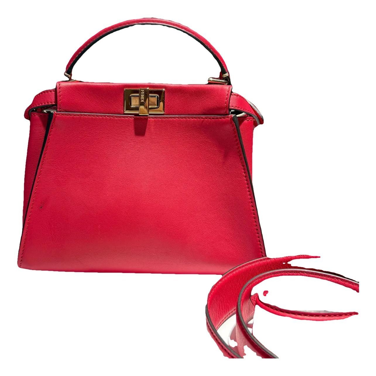 Peekaboo leather handbag