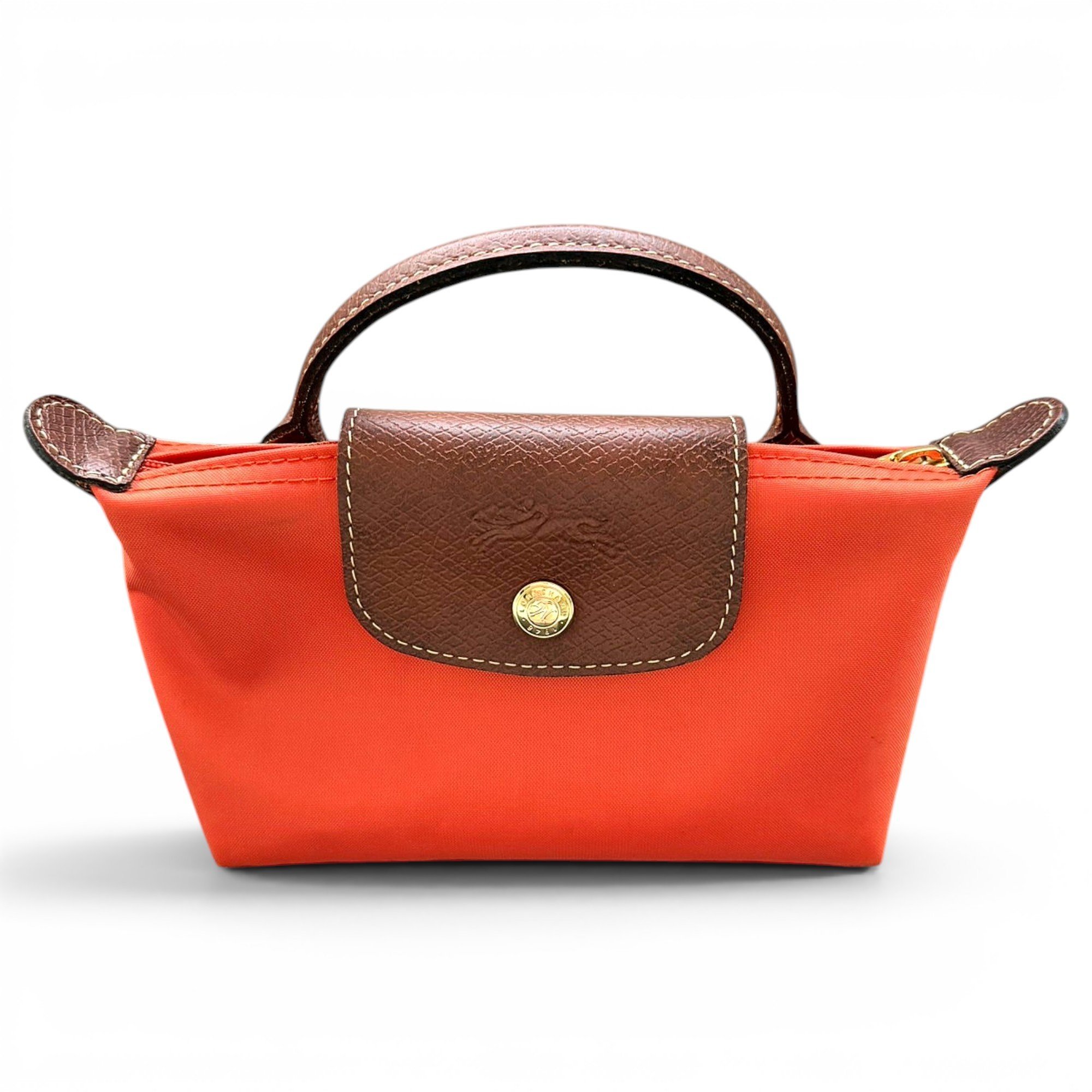 Pliage leather handbag