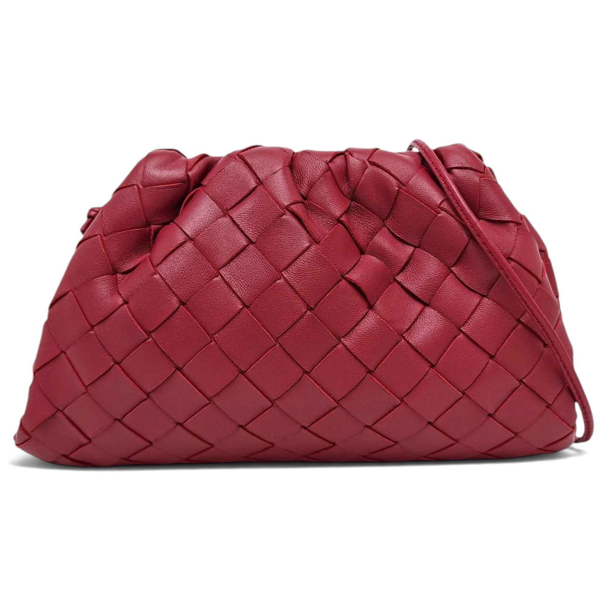 Pouch leather handbag