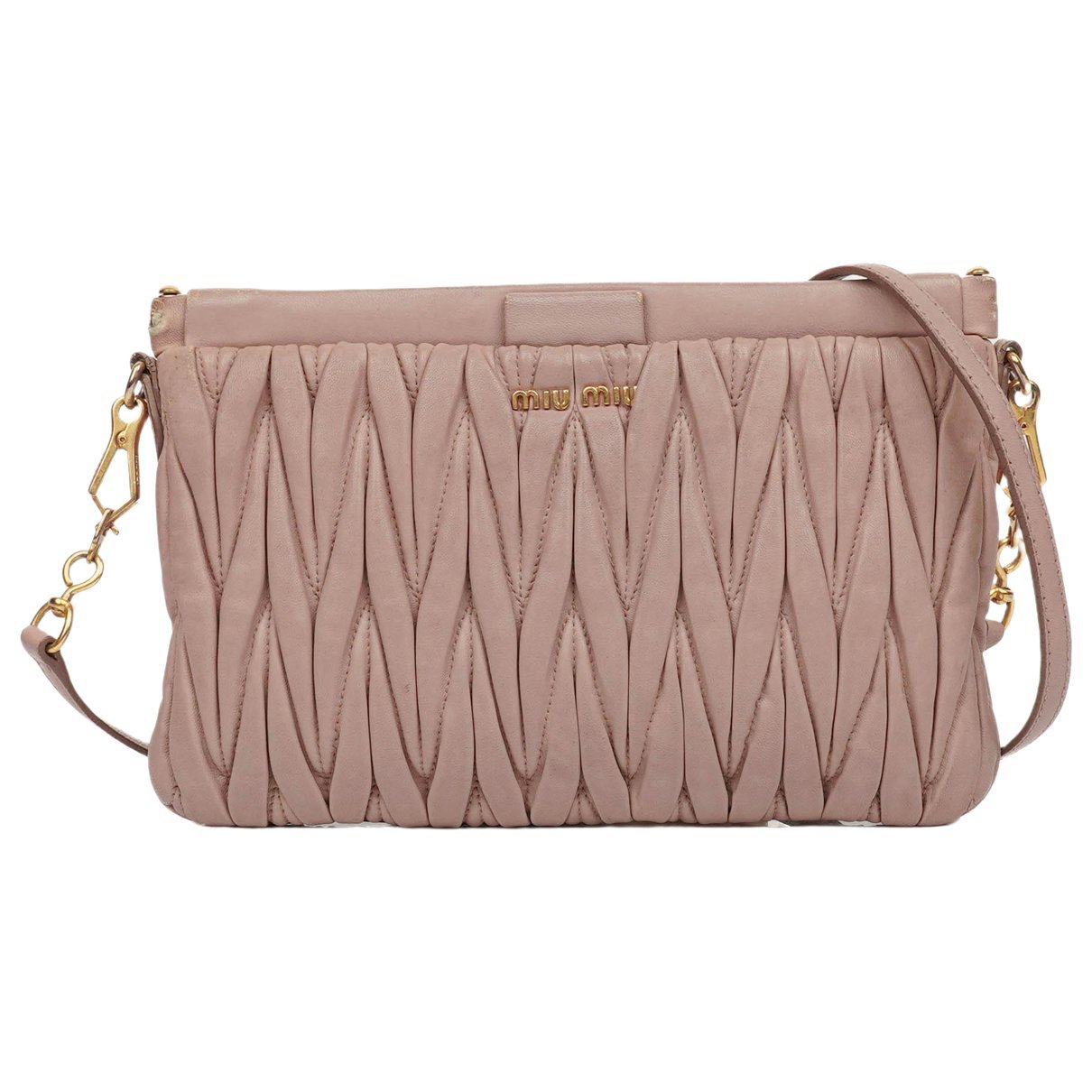 Matelassé leather crossbody bag