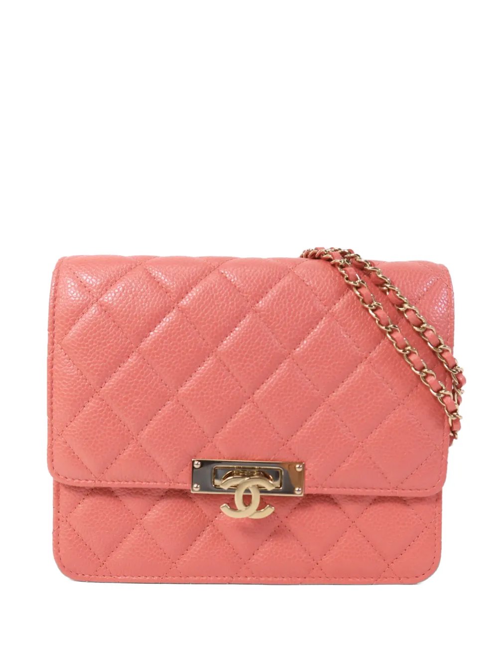 CC turn-lock shoulder bag