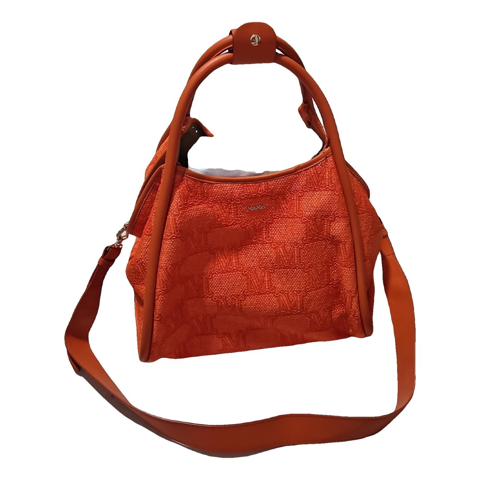 Marine leather handbag