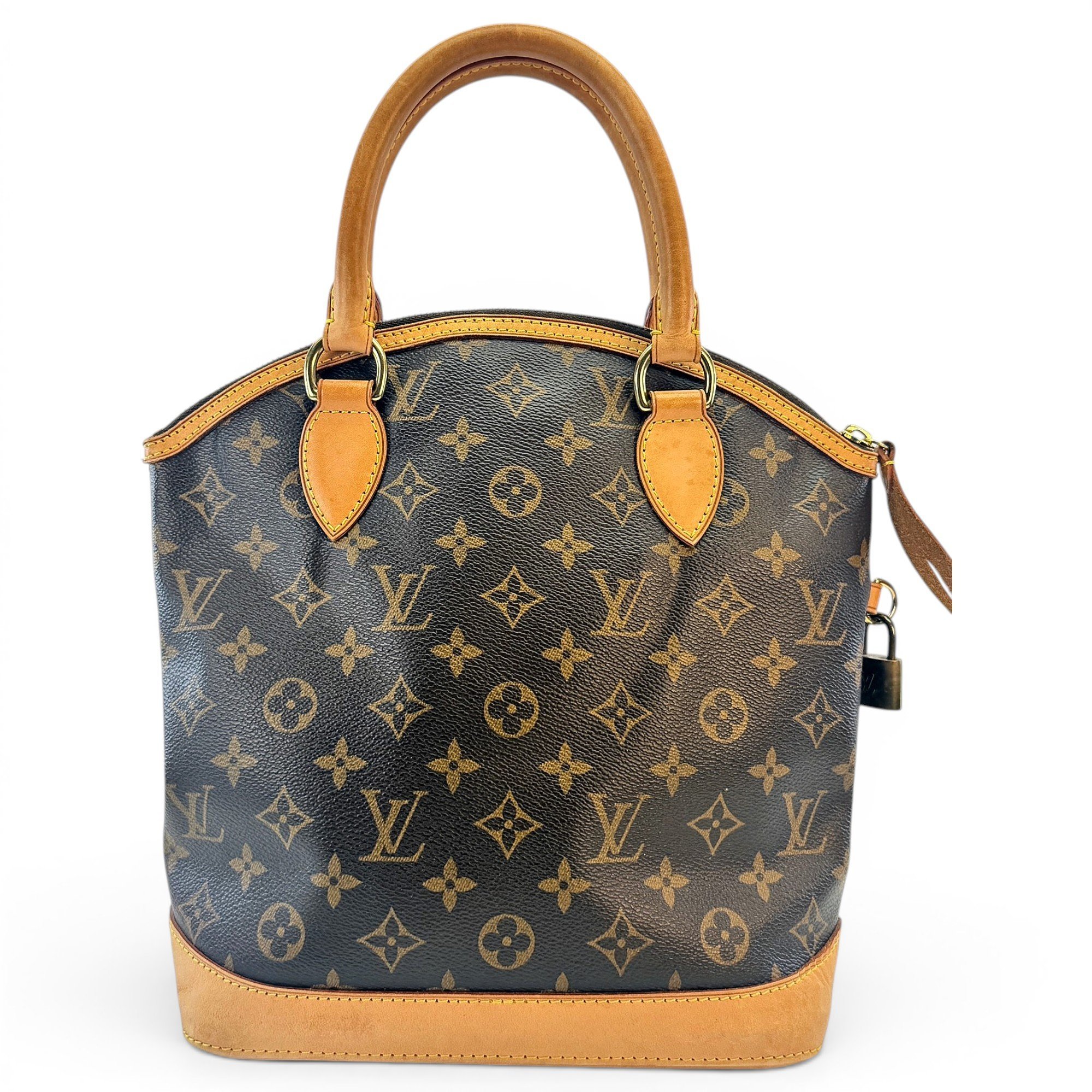 Lockit leather tote
