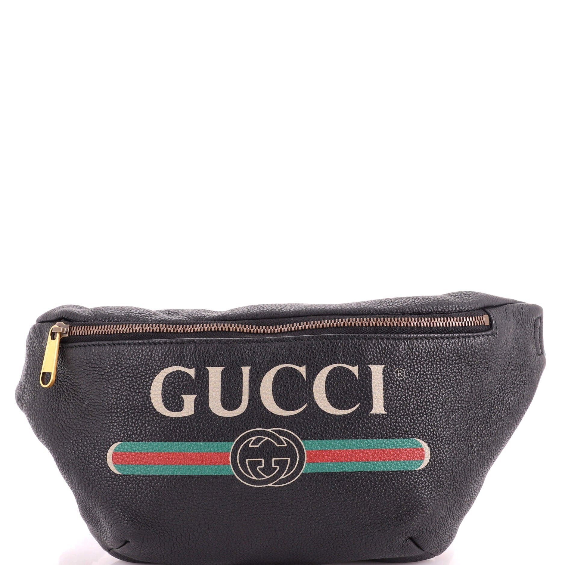 Logo Belt Bag Printed Leather Medium
