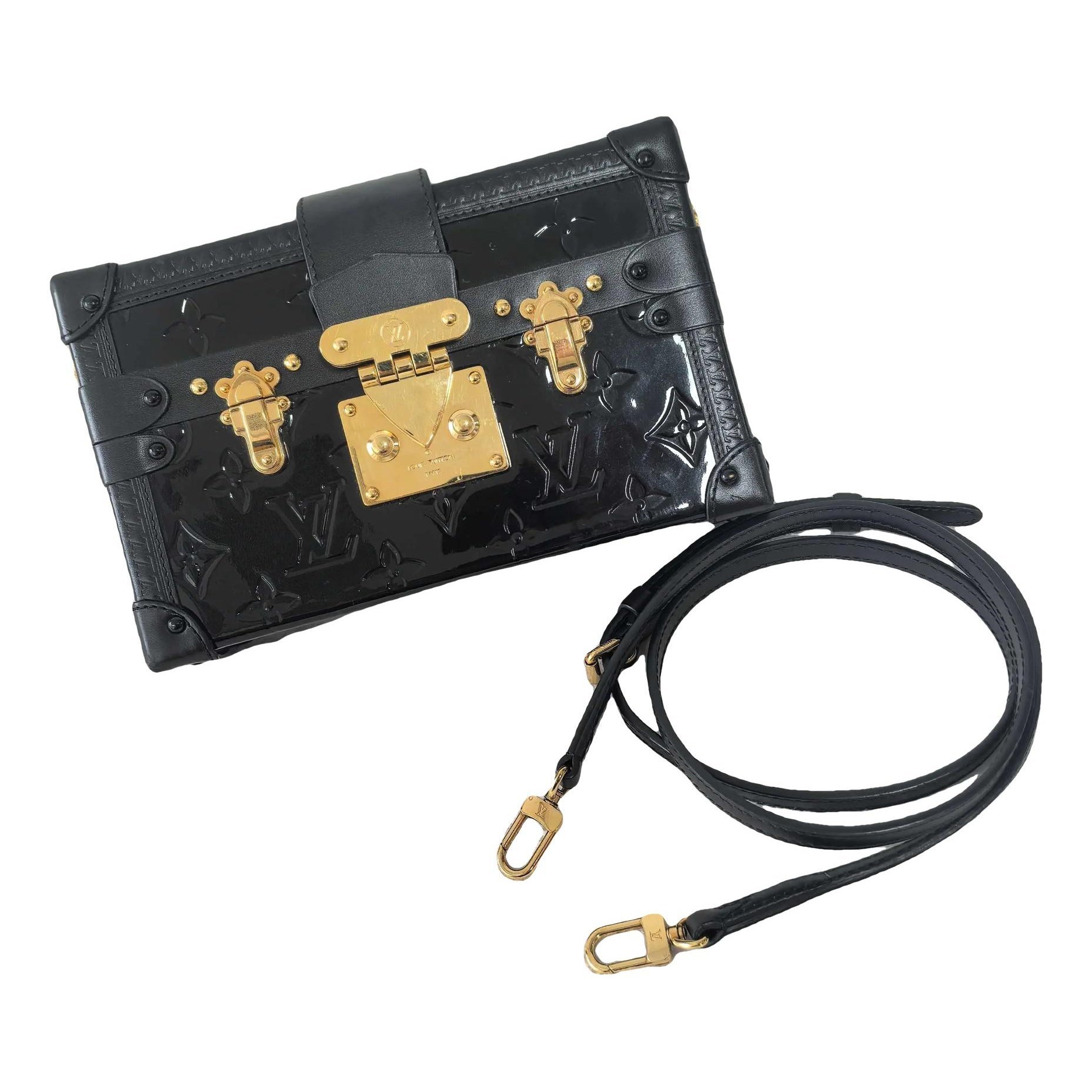 Petite Malle leather crossbody bag