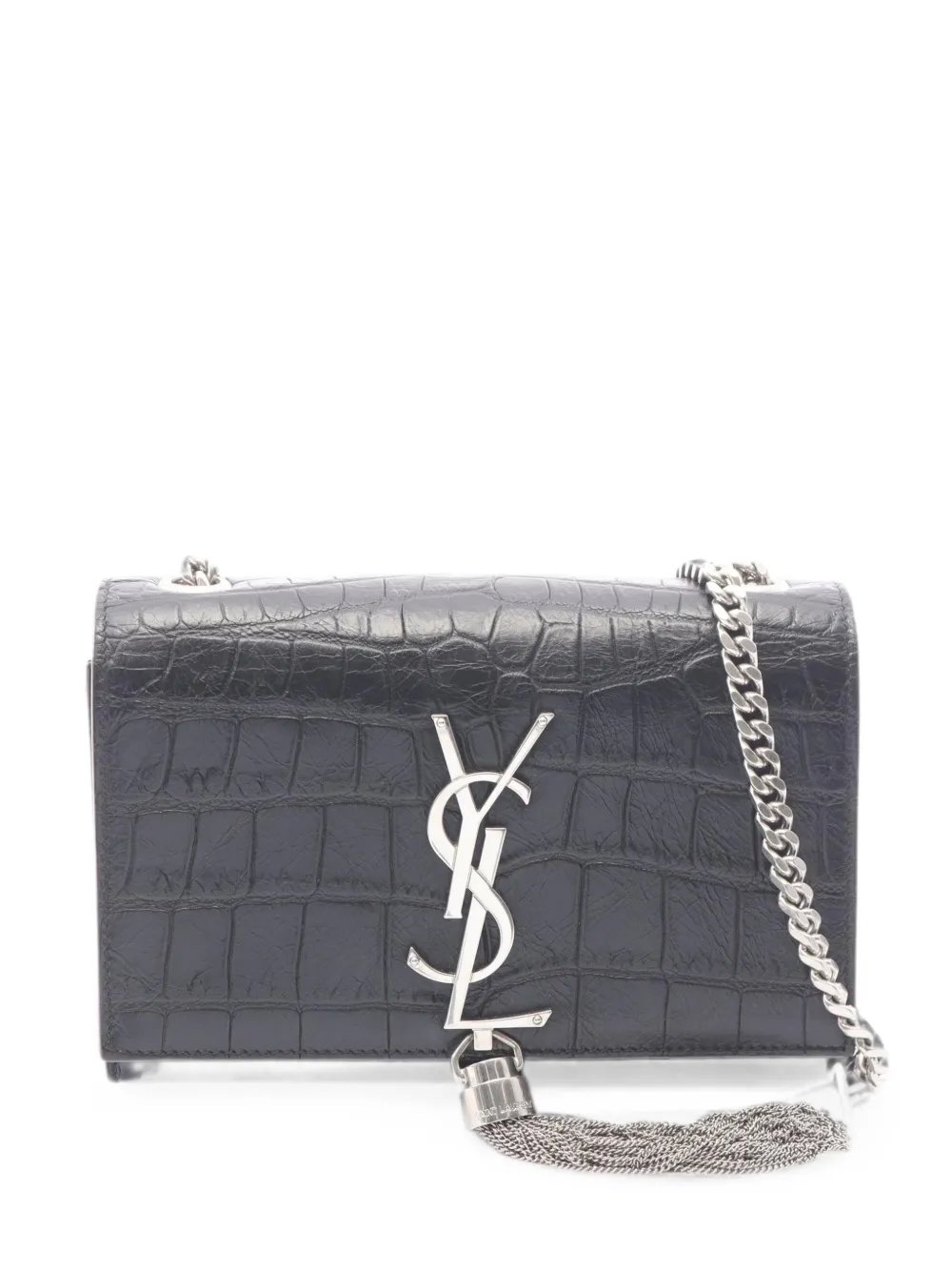 2010s Kate croc-embossed leather shoulder bag