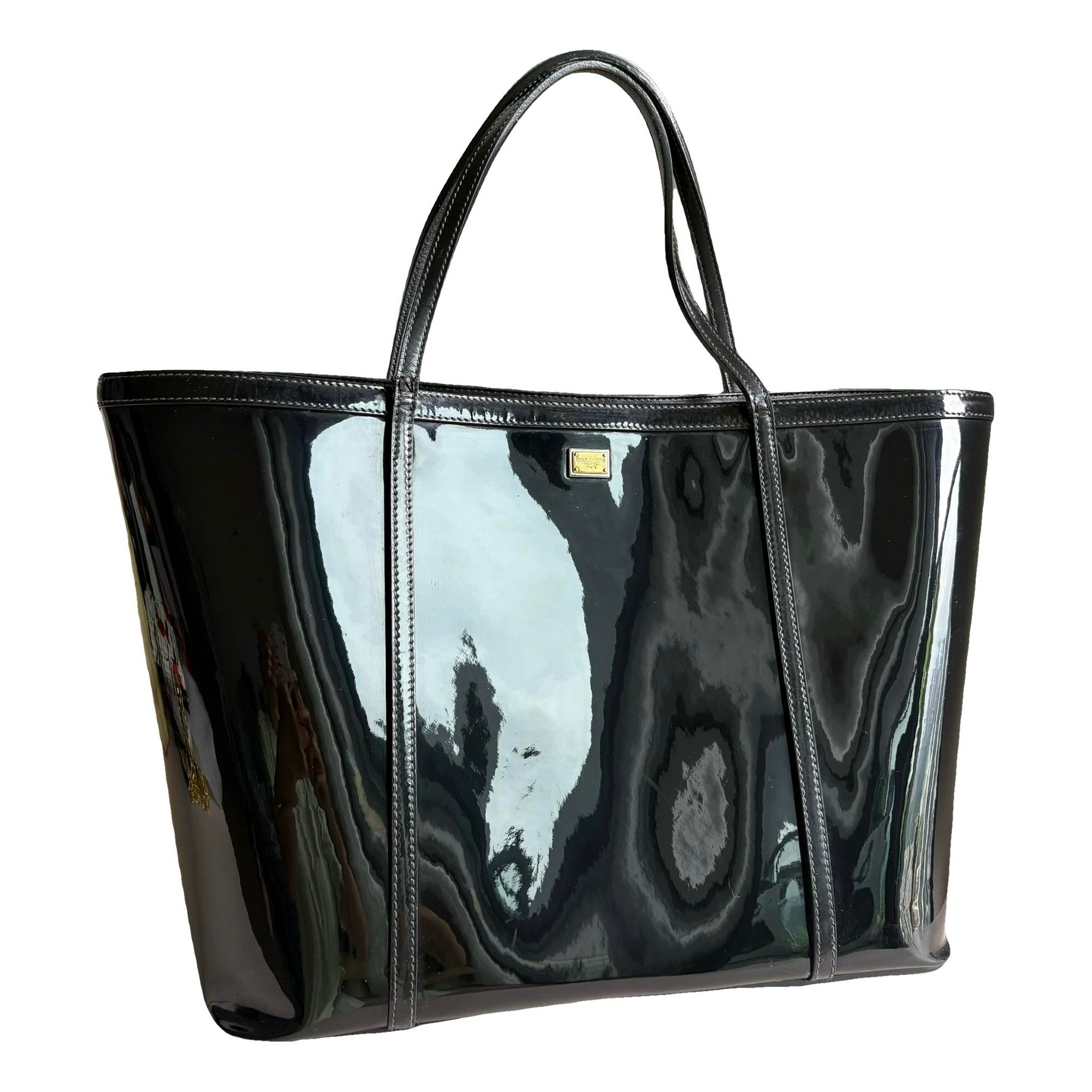 Sicily patent leather tote