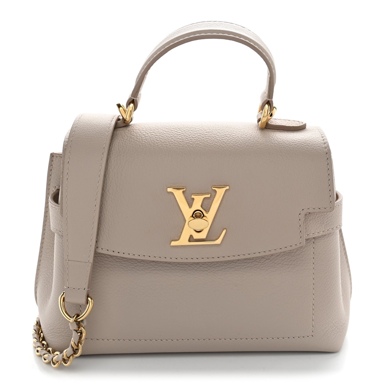 Louis Vuitton Soft Calfskin Mini Lockme Ever Greige