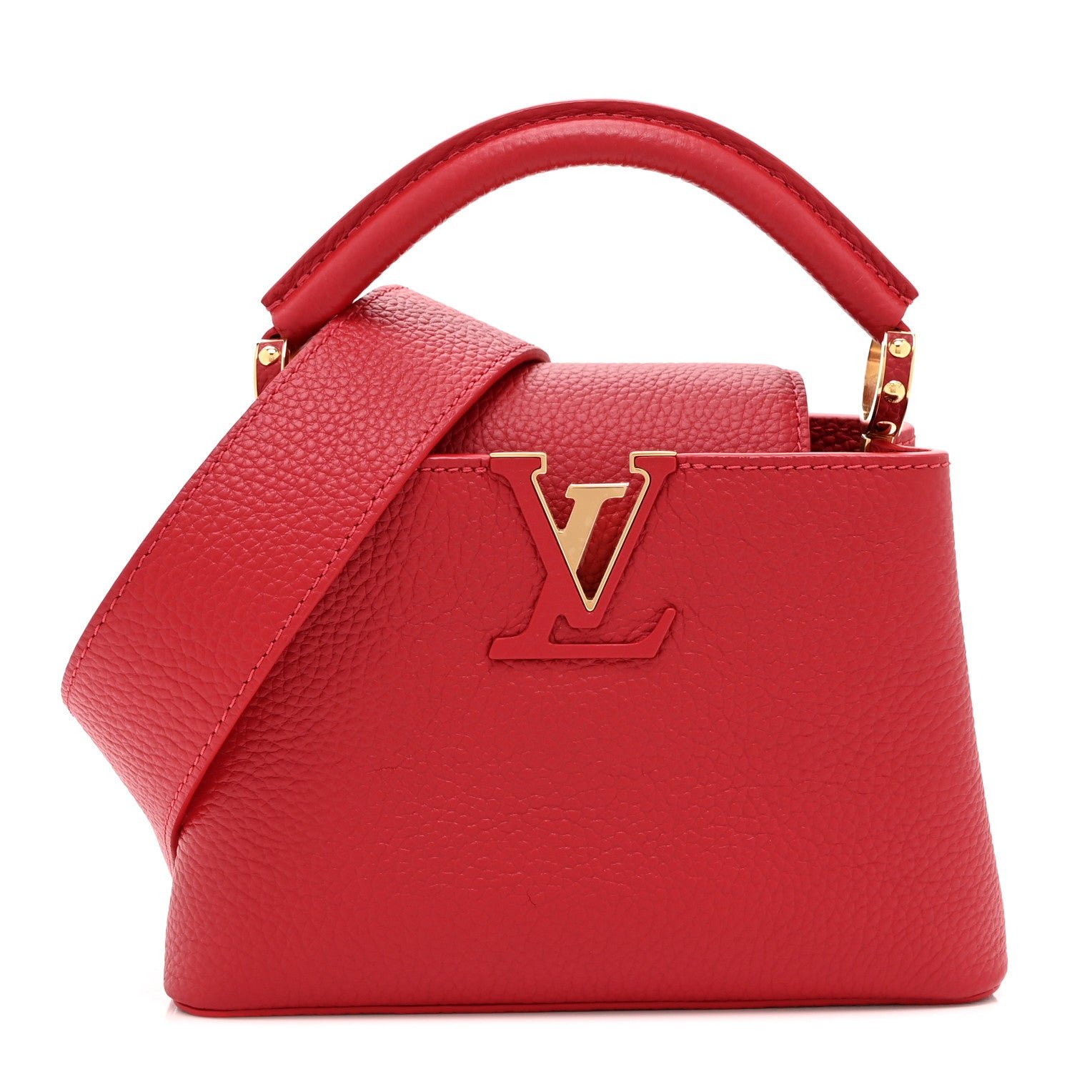 Taurillon Mini Capucines Scarlet