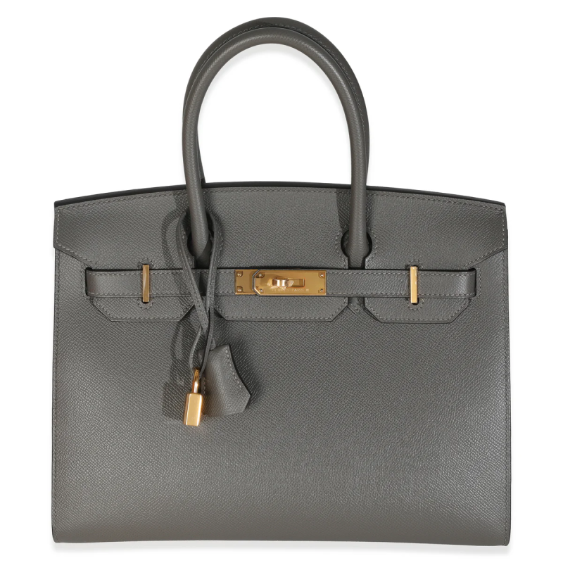 Hermes Gris Meyer Epsom Sellier Birkin 30 Gold Hardware, 2022