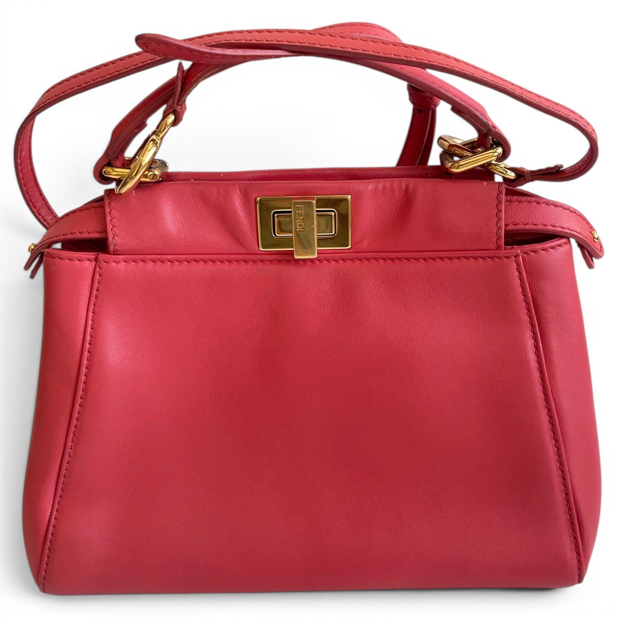 Fendi Peekaboo leather handbag