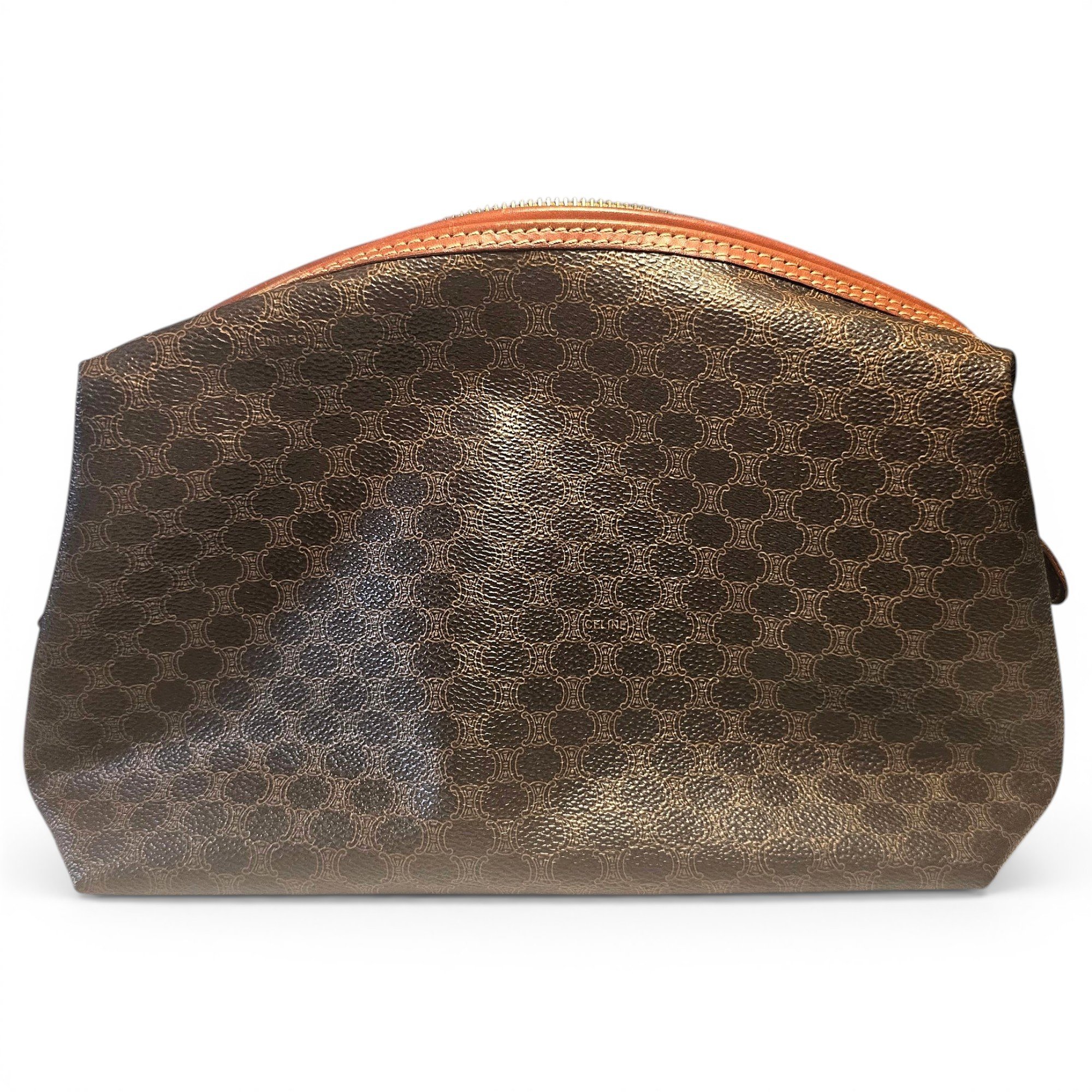 Leather clutch bag