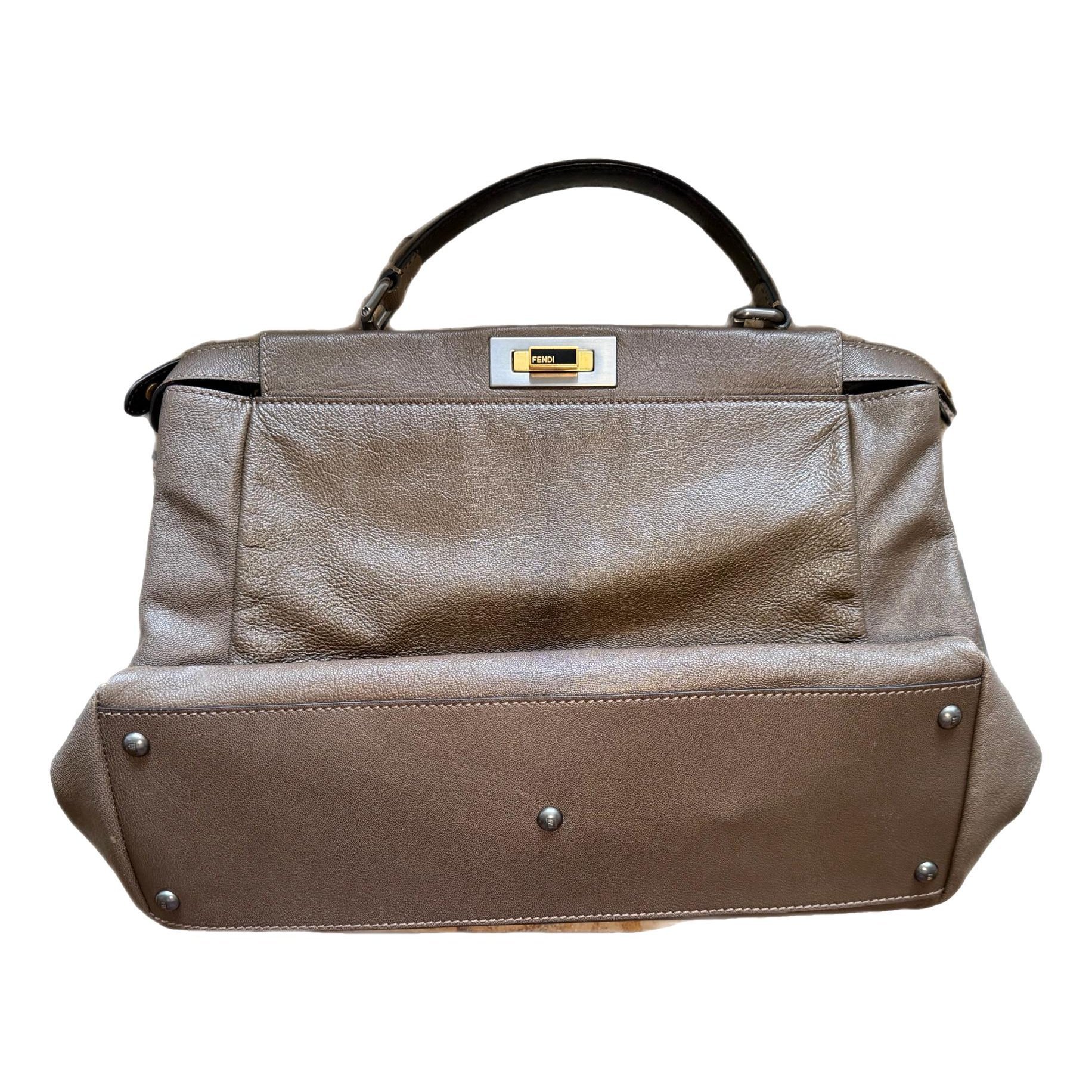 Peekaboo leather handbag