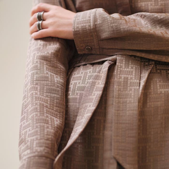 "Mosaique" Shirt Caftan Dress