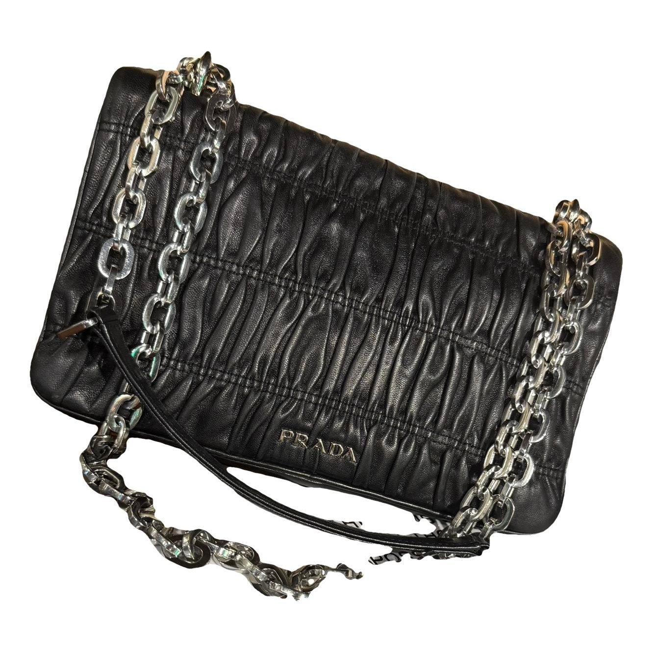 Re-edition leather handbag