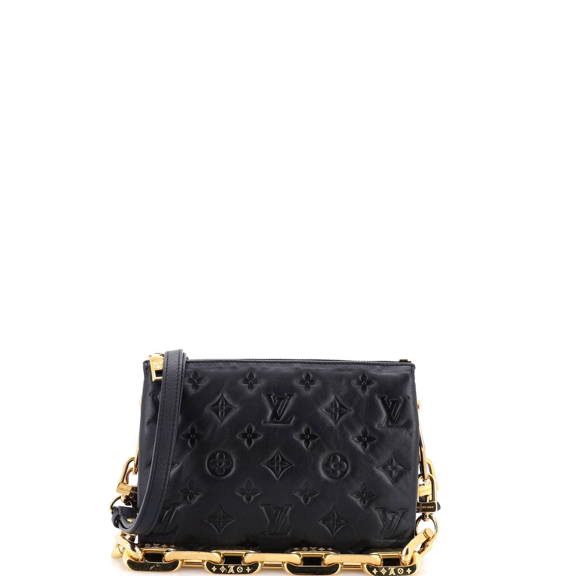 Coussin Bag Monogram Embossed Lambskin BB