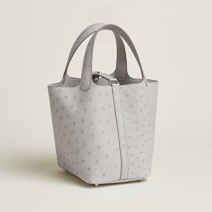 Gris Perle Picotin Lock 18 Bag